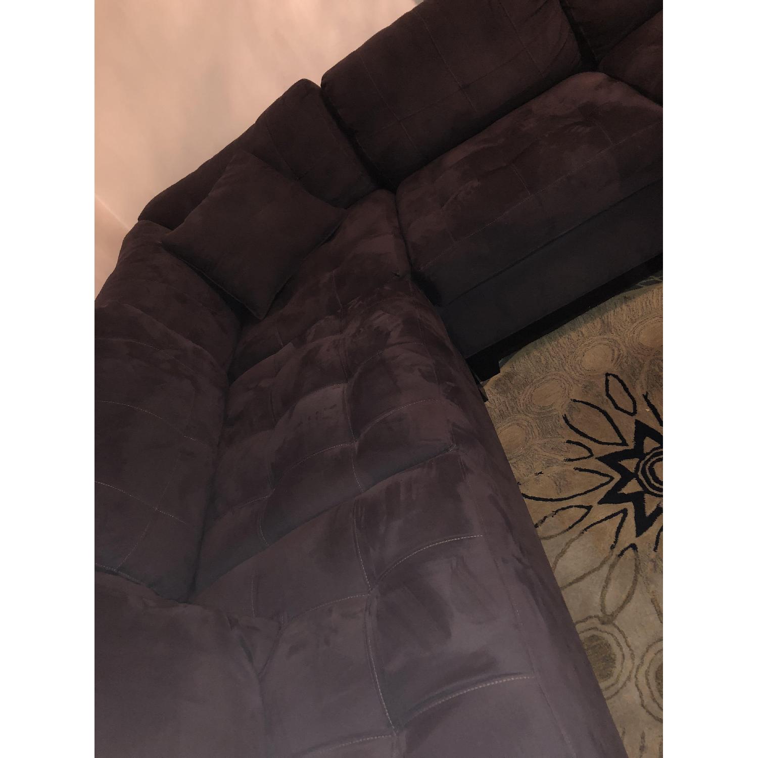 Raymour & Flanigan Metropolis 4 Piece Sectional Sofa - image-11