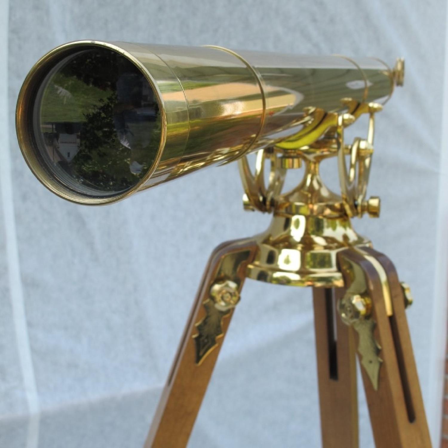 Baush & Lomb Limited Edition Brass Telescope - image-11