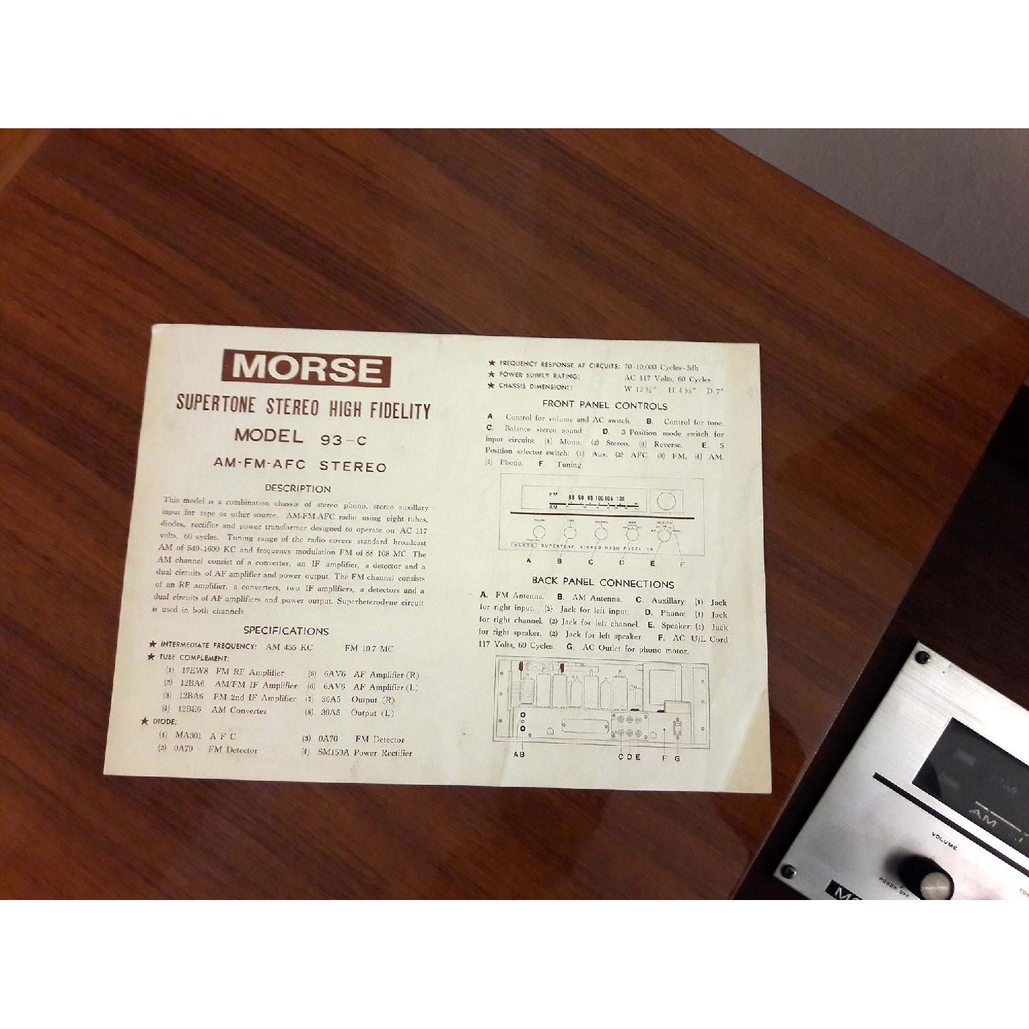 Mid-Century Modern 2 Toned Stereo & Record Player Console - image-10