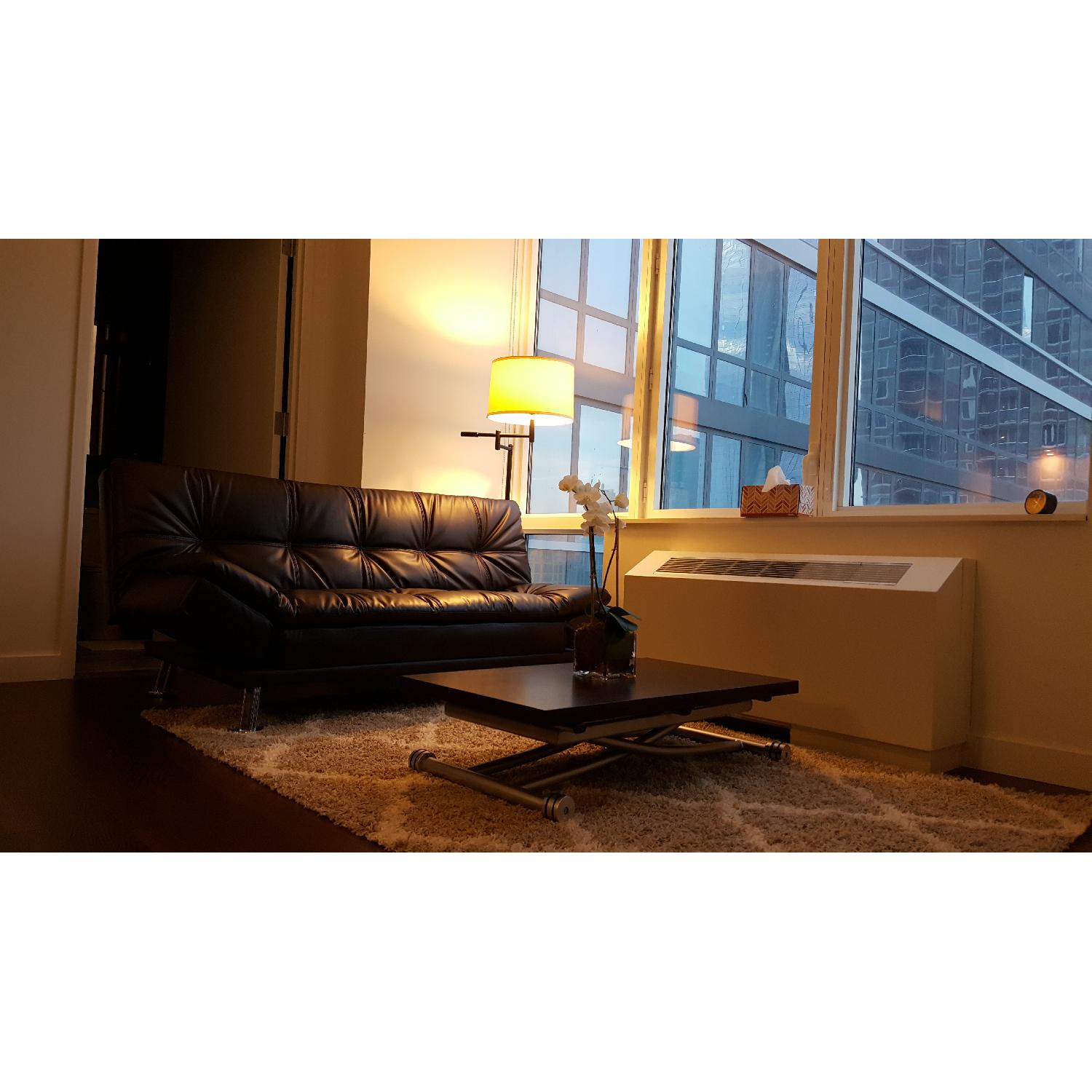 Convertible X Coffee to Dining Table in Walnut Finish - image-2