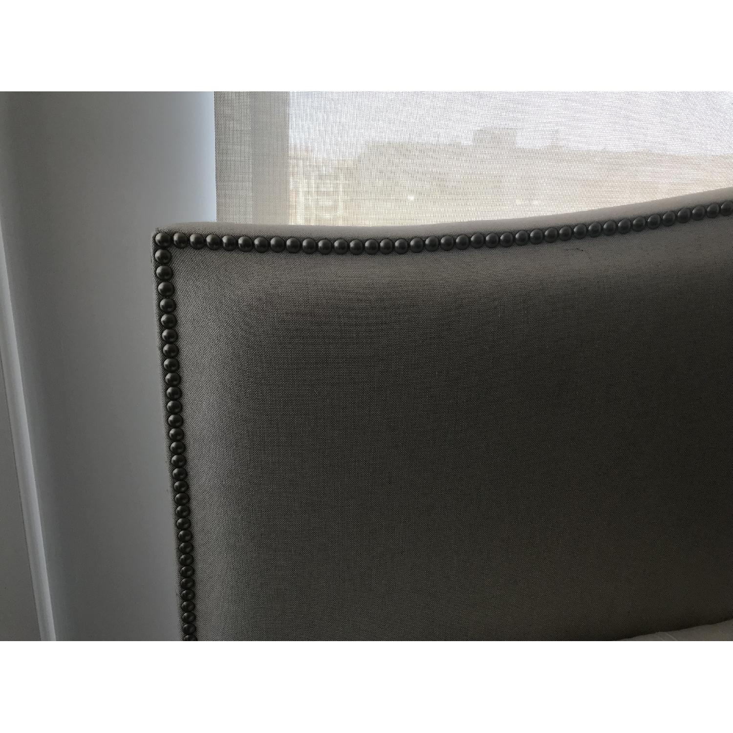 Crate & Barrel Colette King Upholstered Bed - image-3