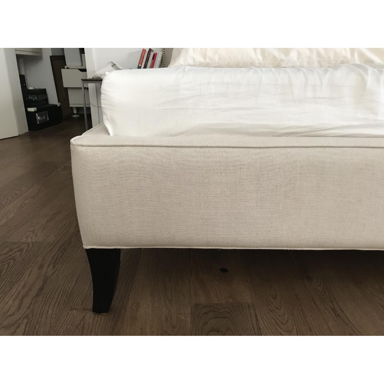 Crate & Barrel Colette King Upholstered Bed - image-4