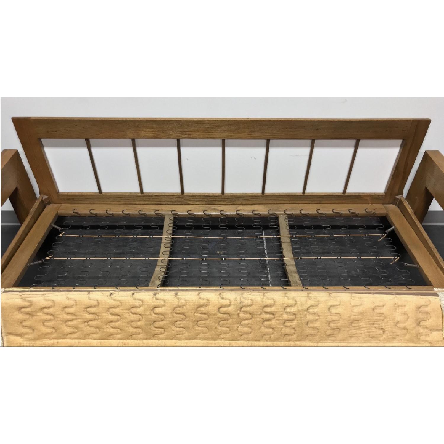 Mid-Century Wood Frame Sofa - image-6