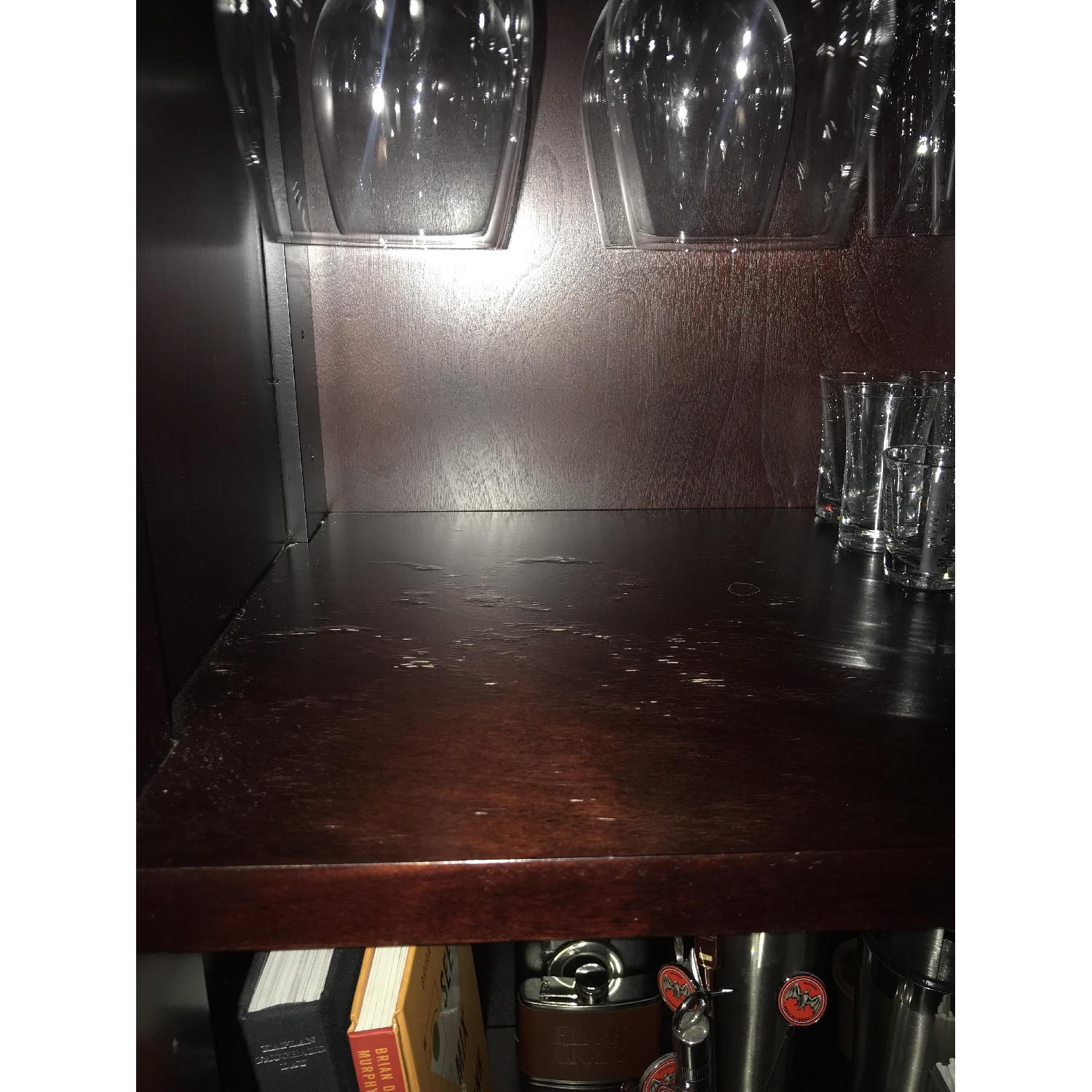 Crate & Barrel Espresso Bar Cabinet - image-4