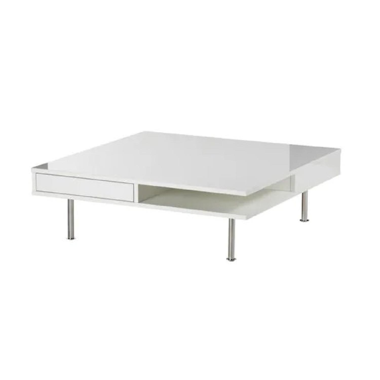 Ikea Tofteryd White Square Coffee Table AptDeco