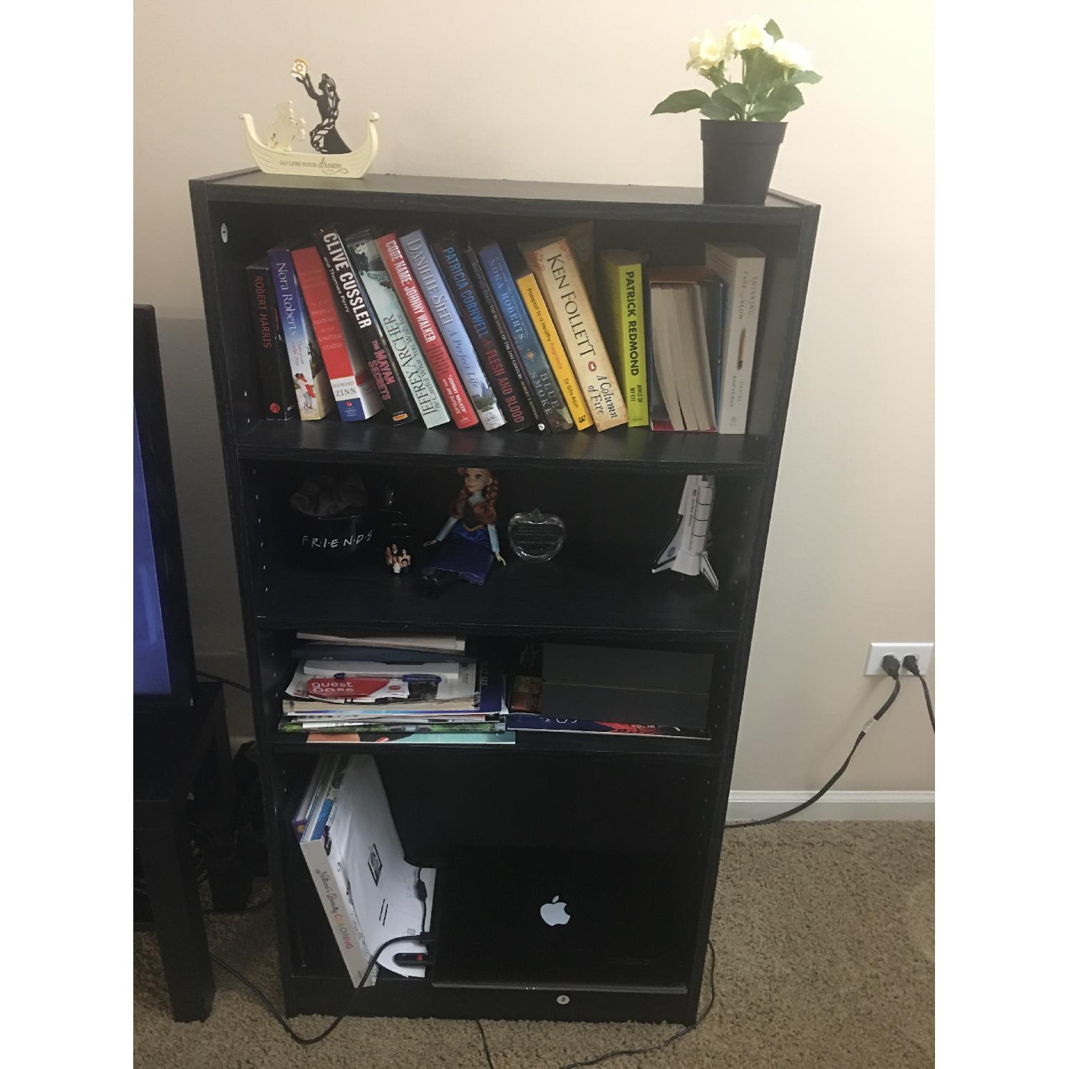 Ikea Black Wood Bookcase - image-1