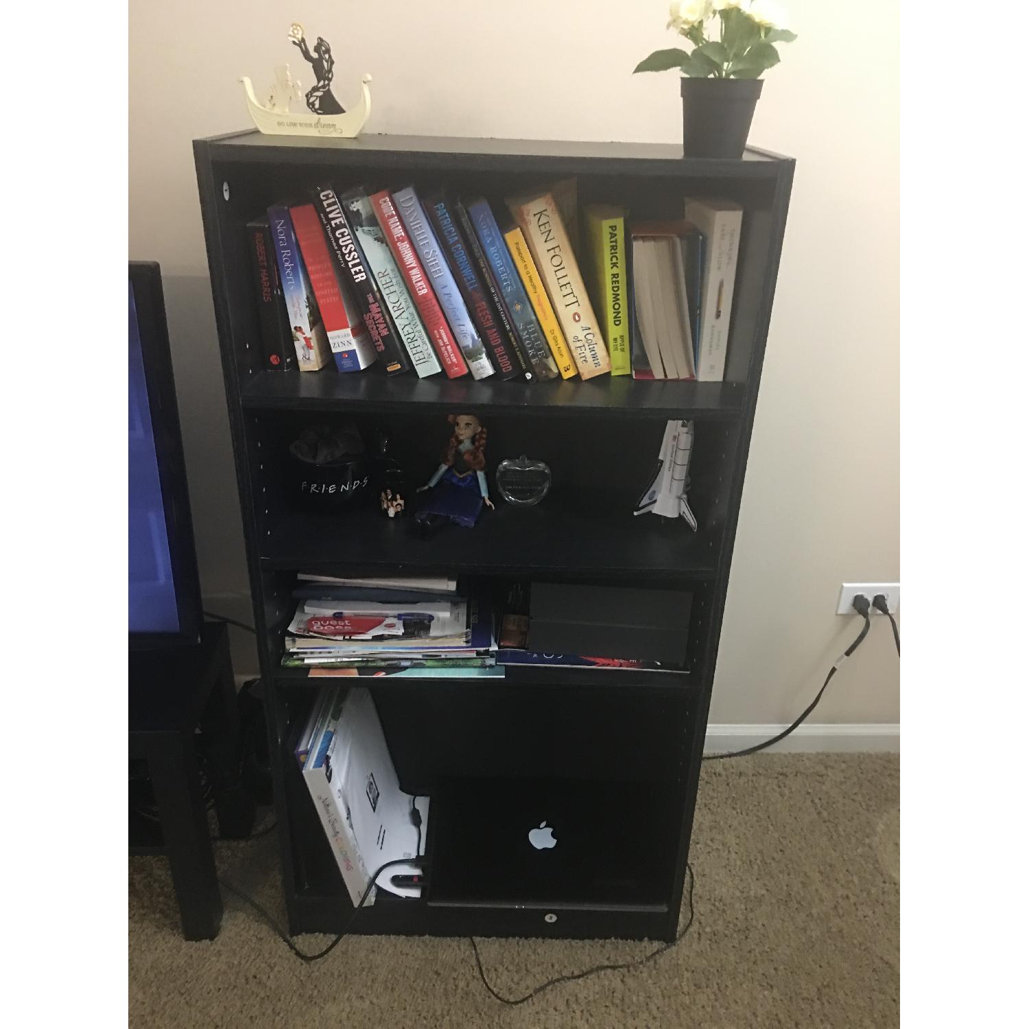 Ikea Black Wood Bookcase - image-2