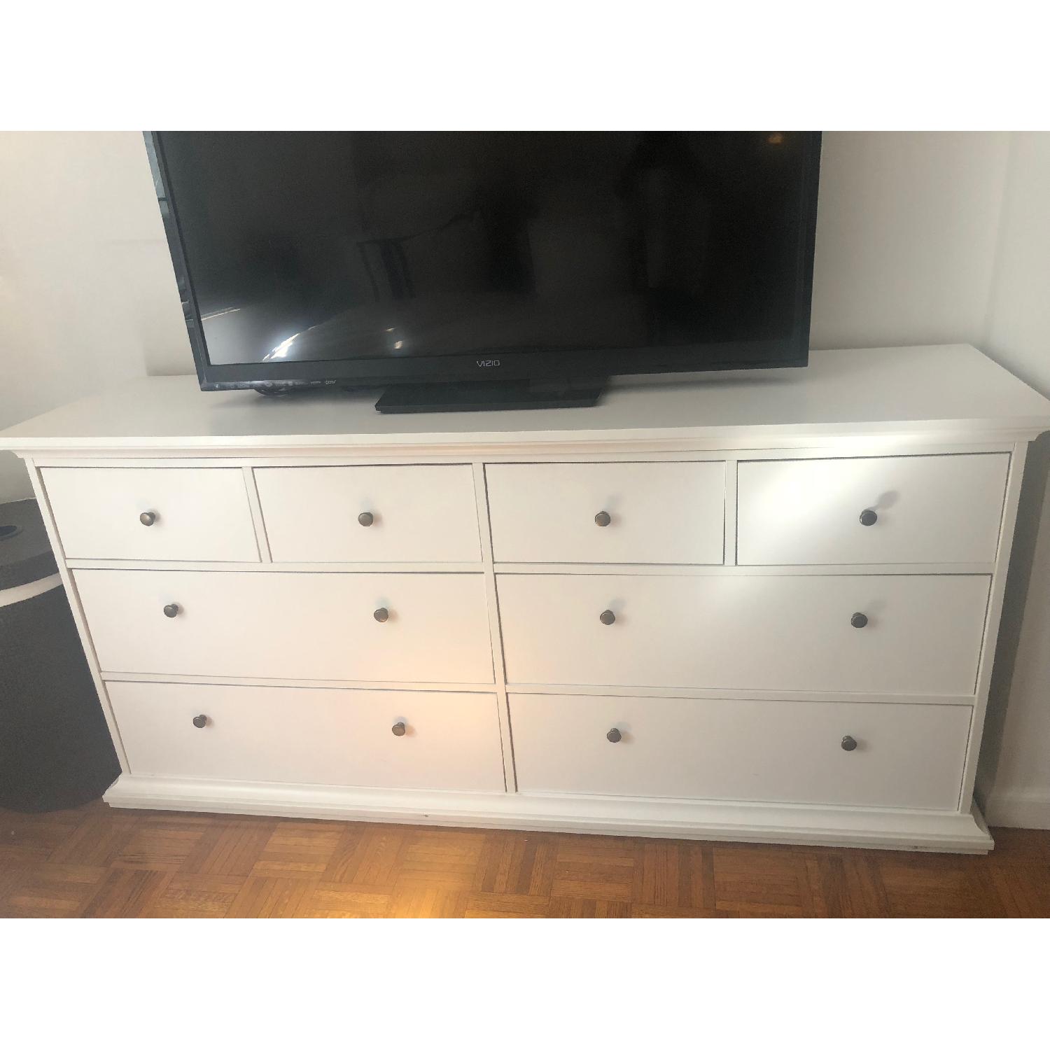 Target White Dresser w/ Bronze Color Hardware - image-2