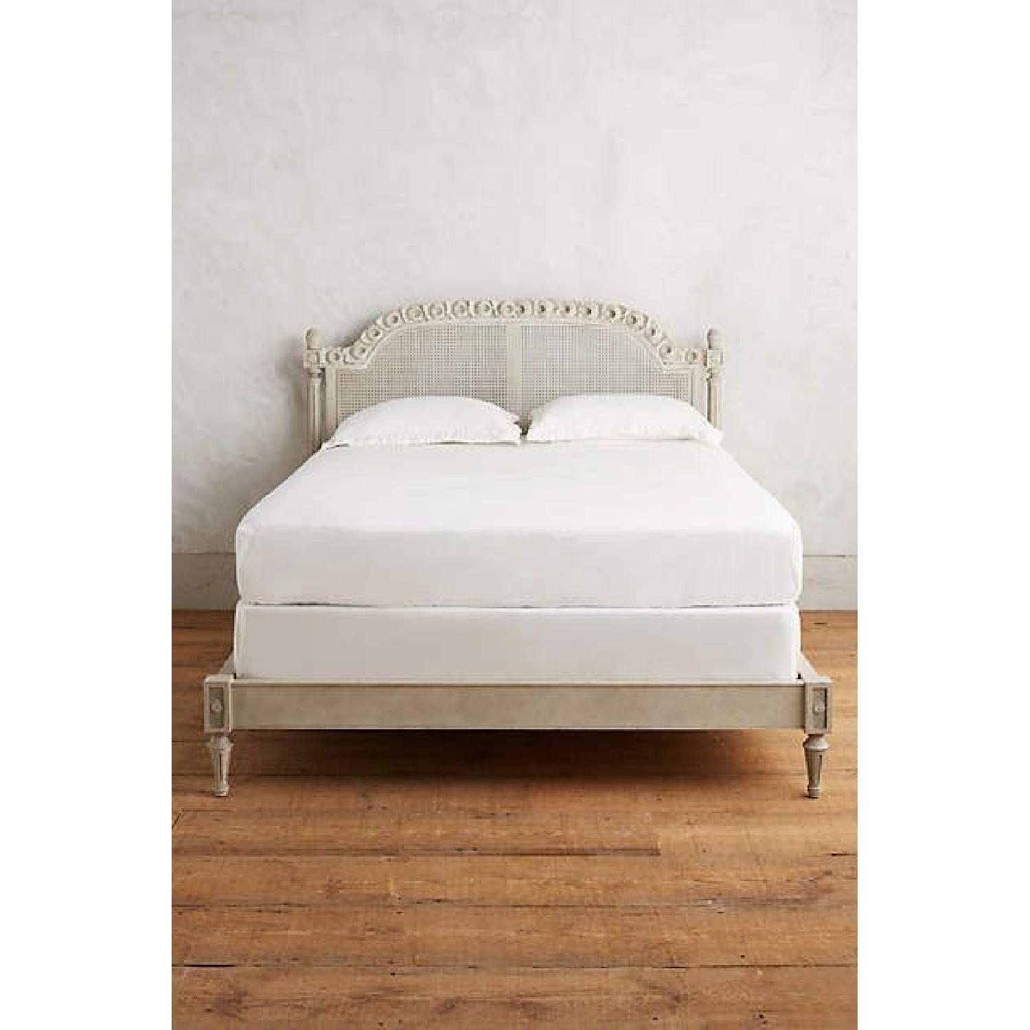 Anthropologie Queen Bed Frame w/ Headboard - image-1