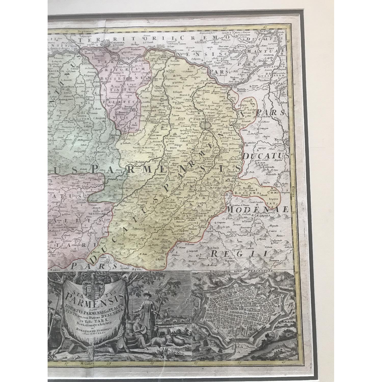 Original 1731 Map of Parma - image-2