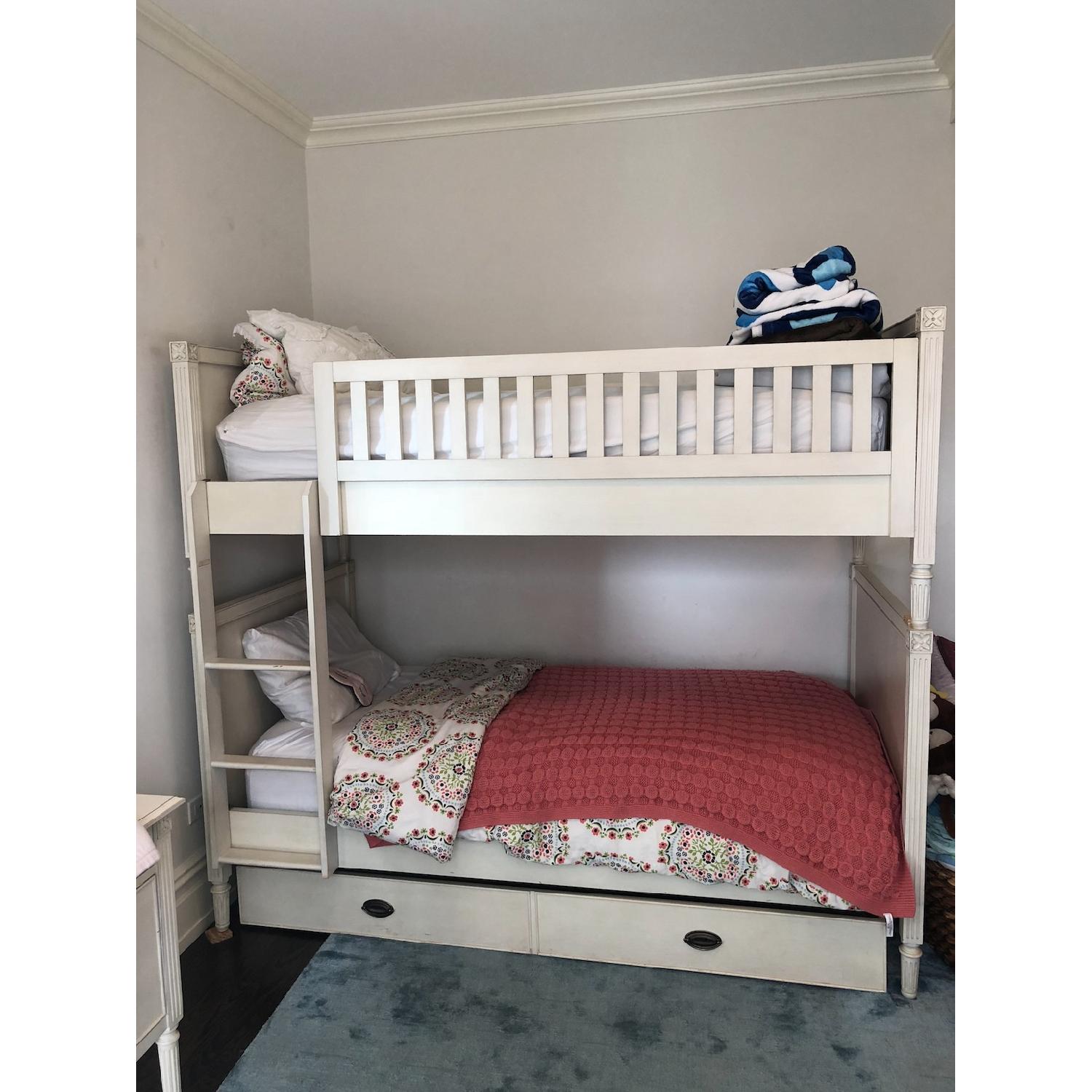 Restoration Hardware Bellina Twin Bunk Bed w/ Trundle - image-1
