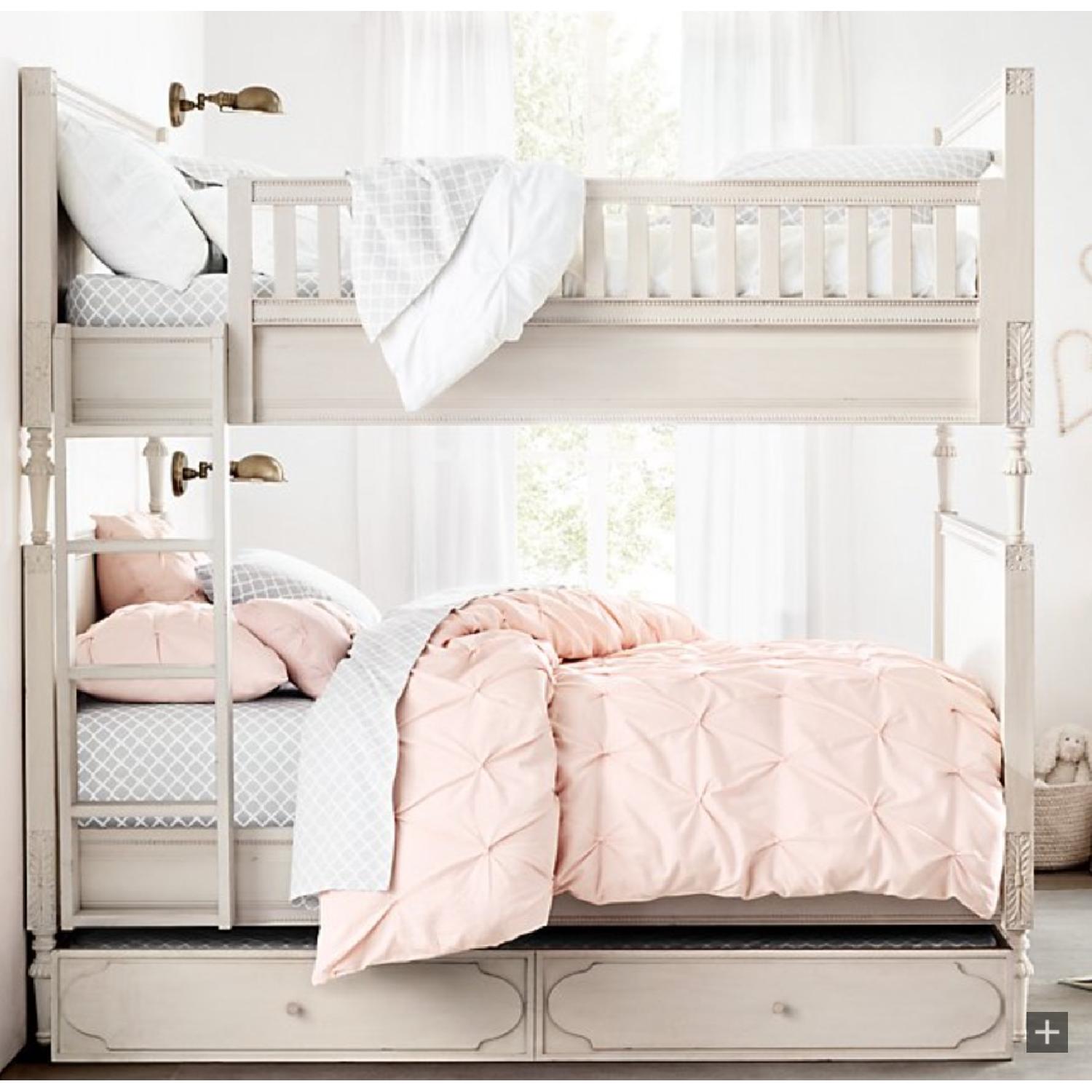 Restoration Hardware Bellina Twin Bunk Bed w/ Trundle - image-9
