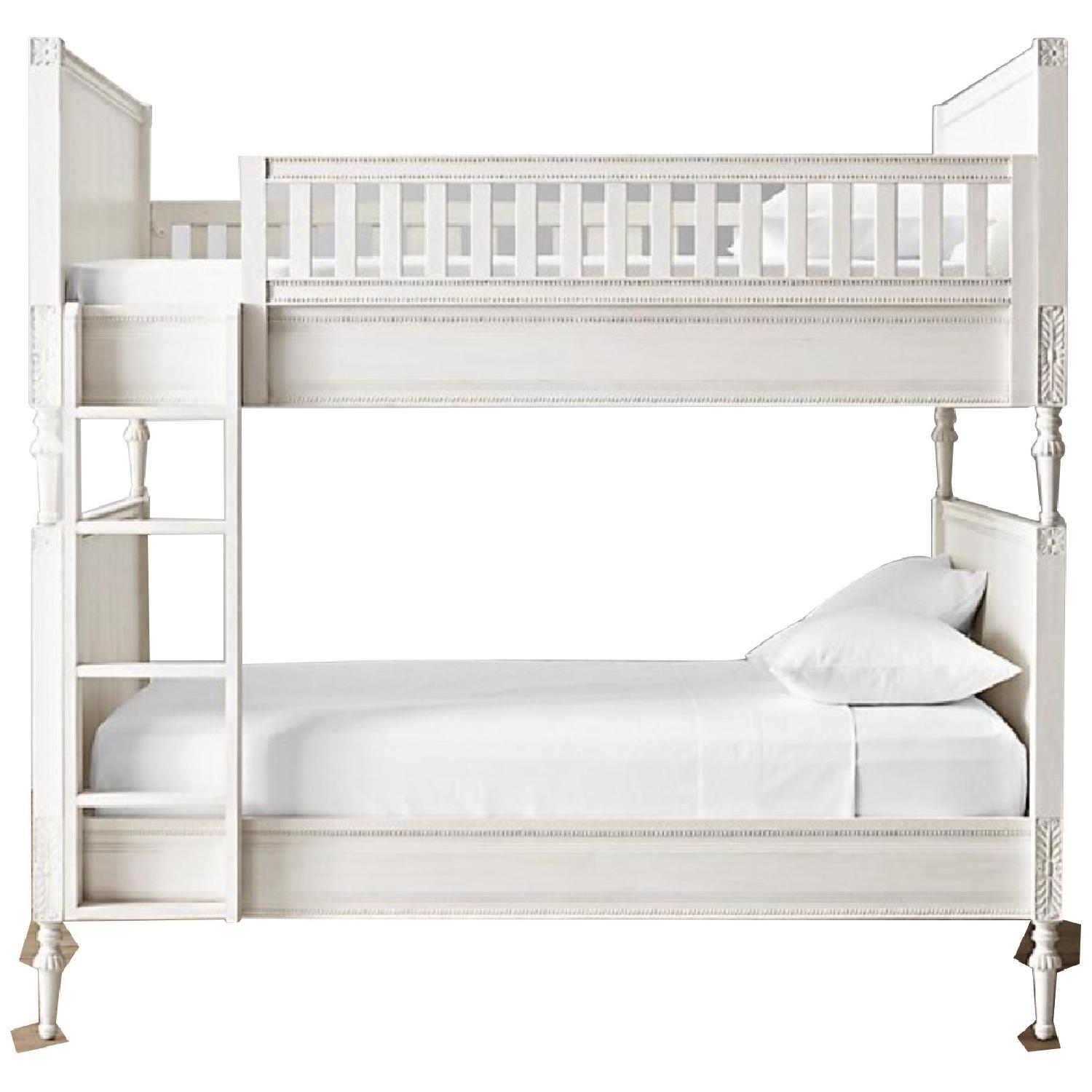 Restoration Hardware Bellina Twin Bunk Bed w/ Trundle AptDeco