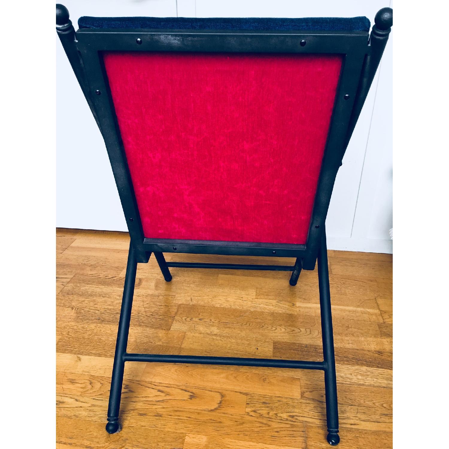 Royal Blue Upholstered Armchair - image-2