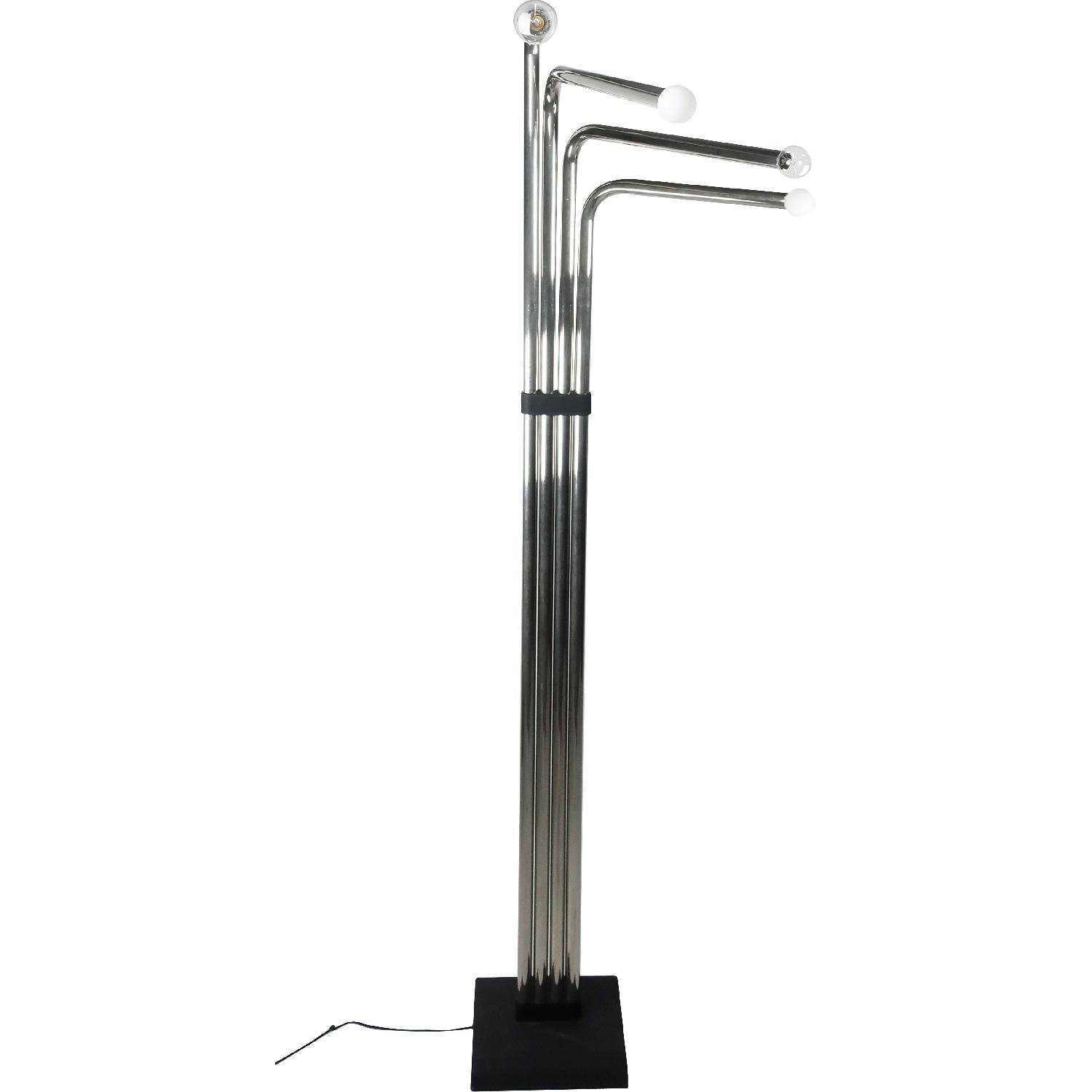 Goffredo Reggiani 1970s Chrome Tubular Floor Lamp - image-2