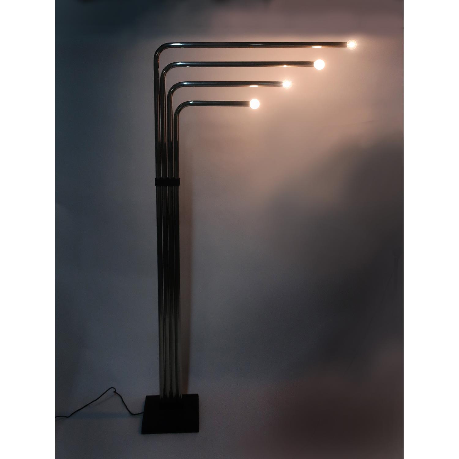 Goffredo Reggiani 1970s Chrome Tubular Floor Lamp - image-4