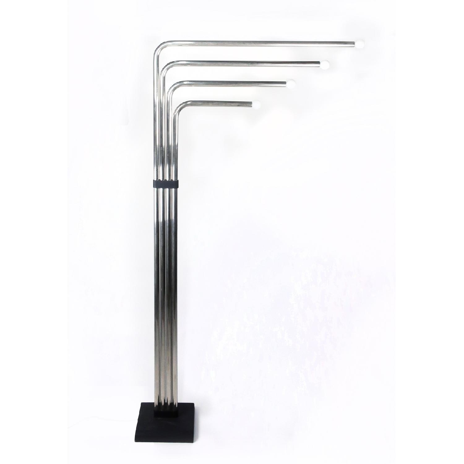 Goffredo Reggiani 1970s Chrome Tubular Floor Lamp - image-0