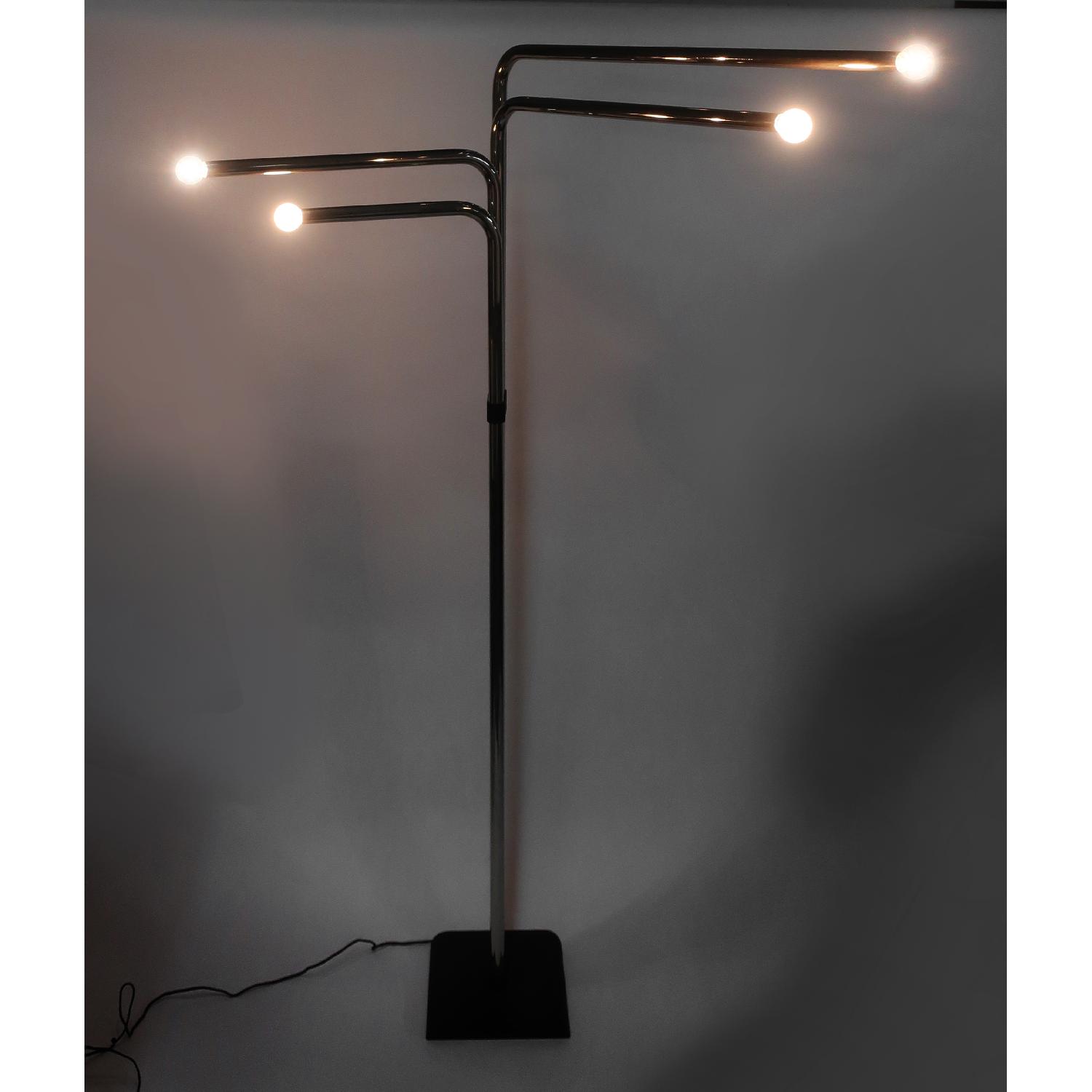 Goffredo Reggiani 1970s Chrome Tubular Floor Lamp - image-8