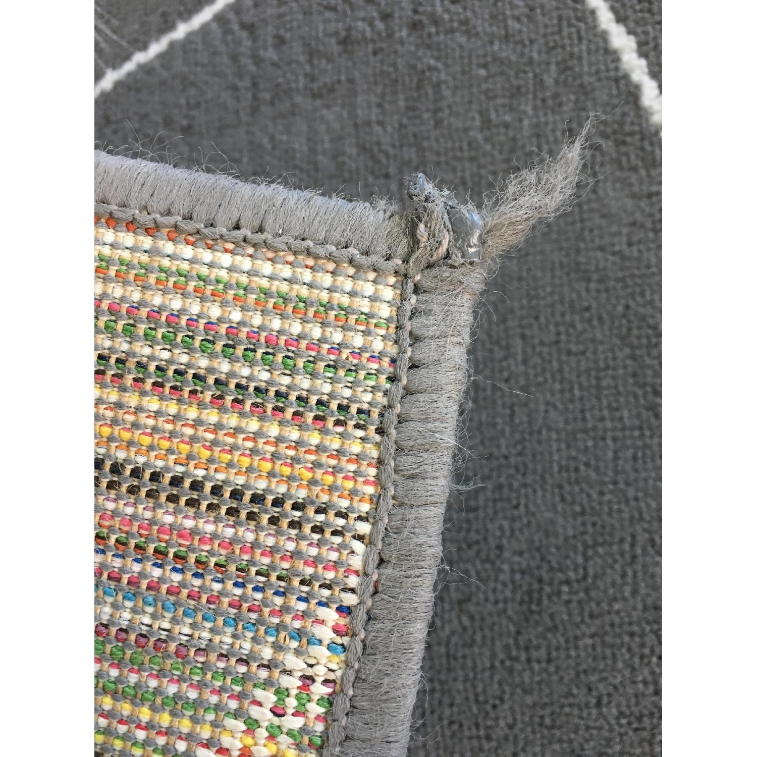 Ikea Grey Flower Carpet - image-3
