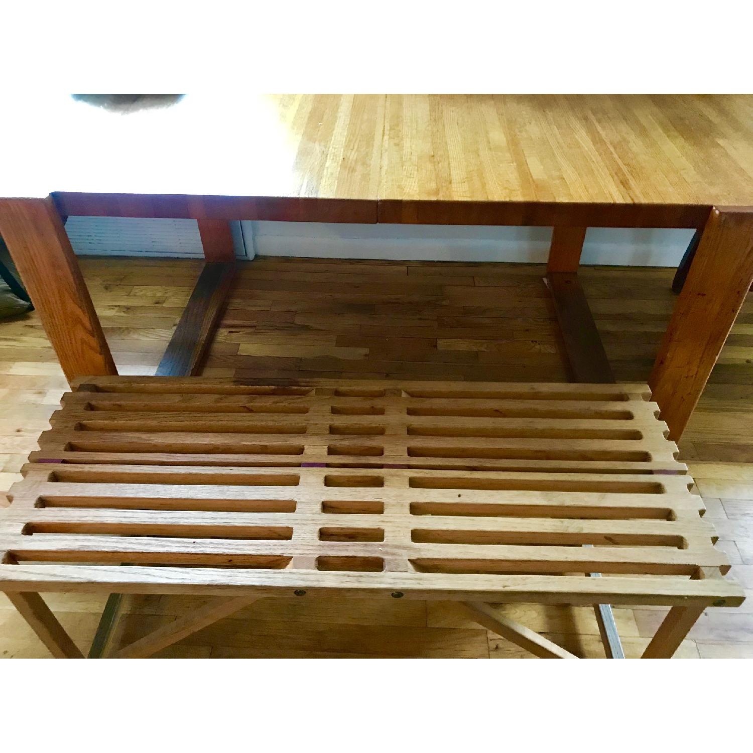 Custom Made Expandable Farmhouse Table w/ 1 Bench - image-3