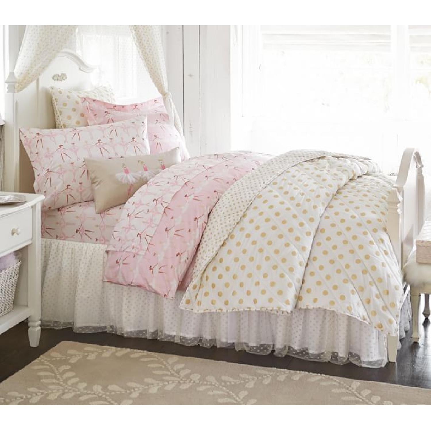 Pottery Barn Madeline Twin Bed w/ Trundle AptDeco