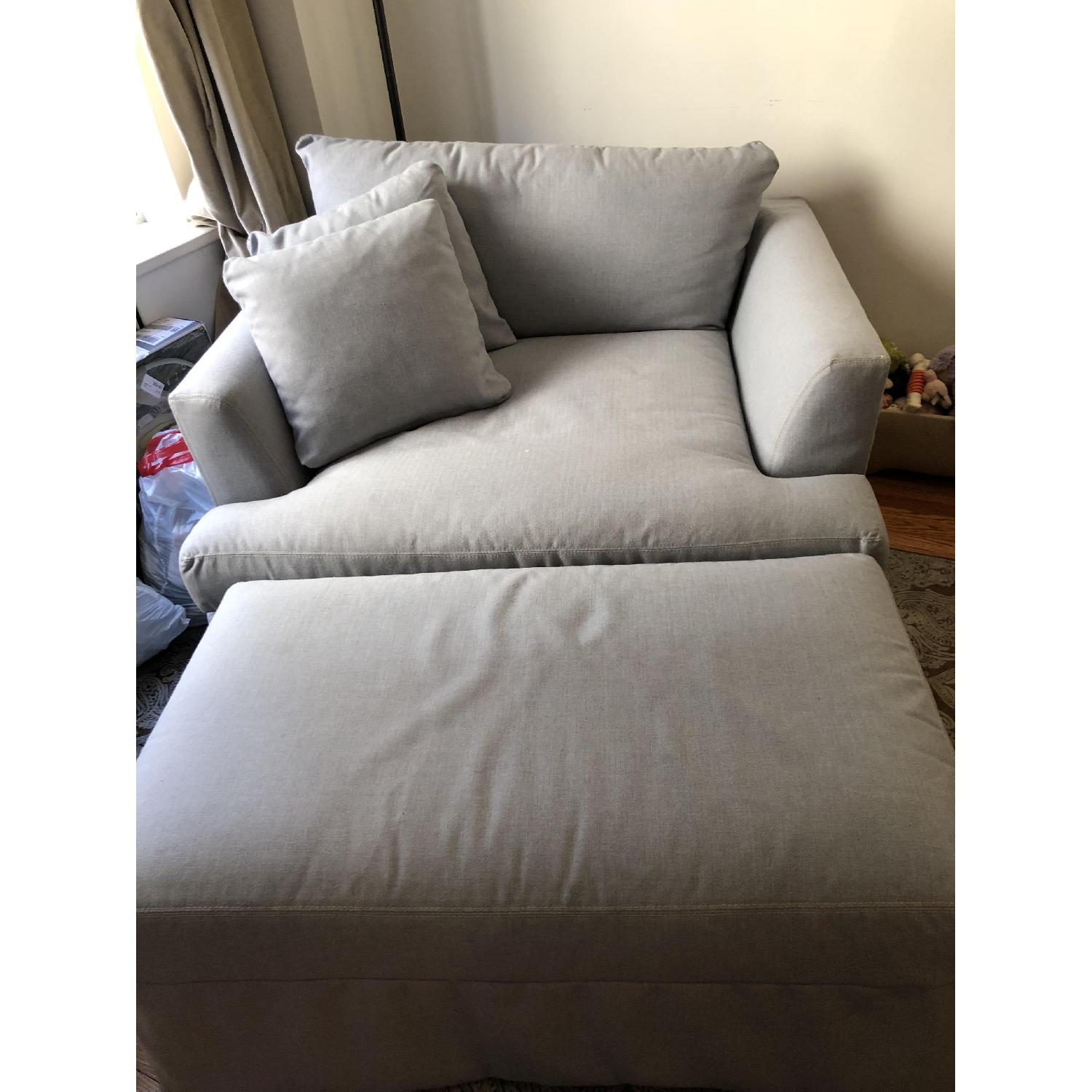 ABC Home Martha's Vineyard Chair and a Half & Ottoman - image-2