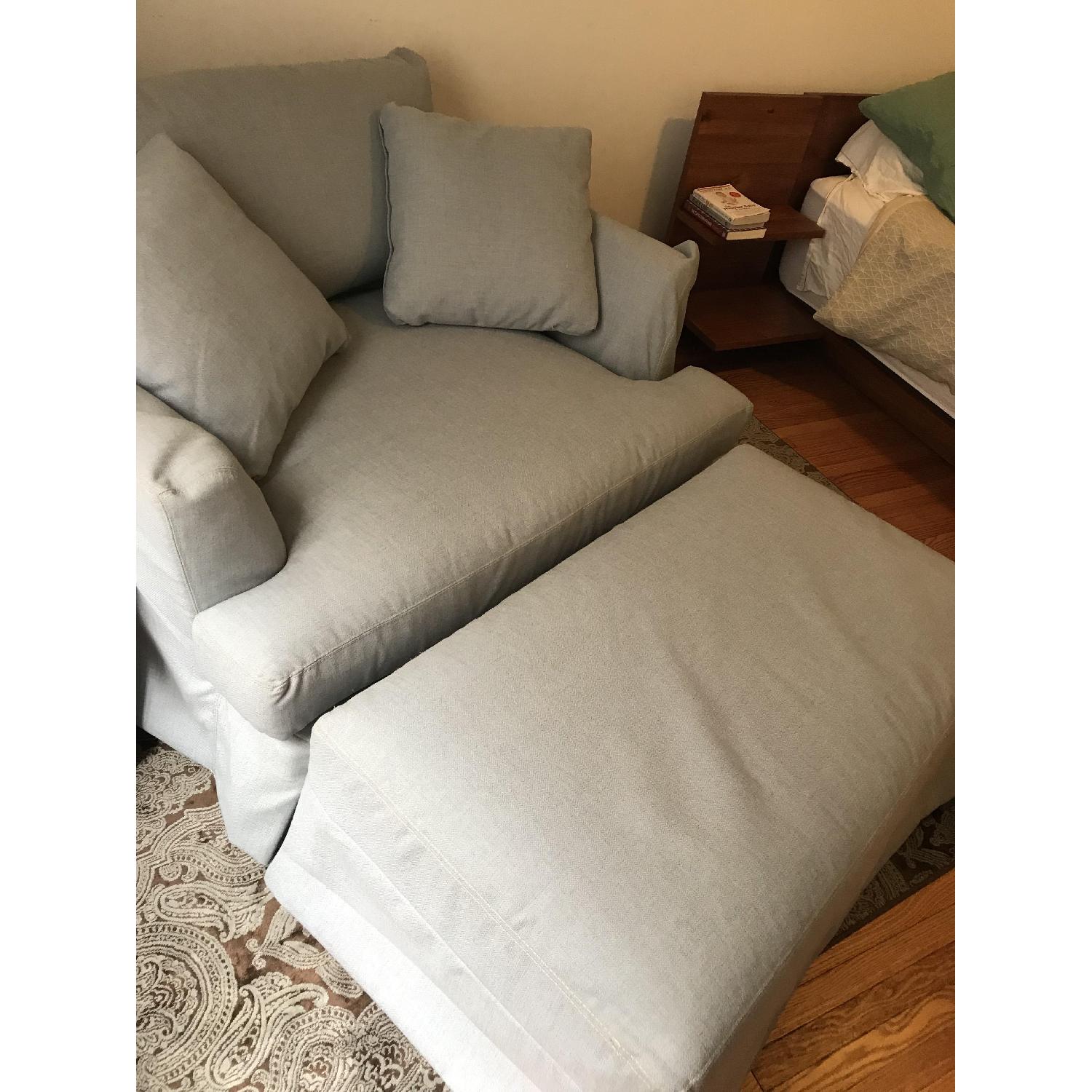 ABC Home Martha's Vineyard Chair and a Half & Ottoman - image-3
