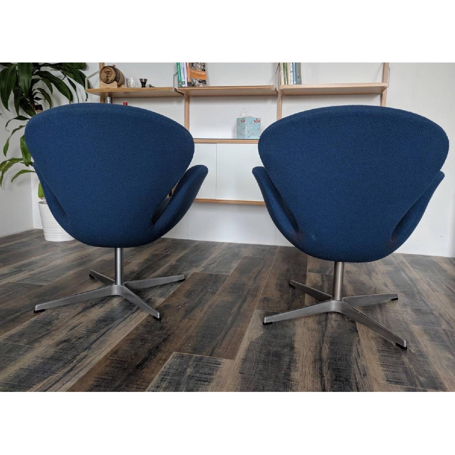 Arne Jacobsen Blue Swan Chairs - image-3