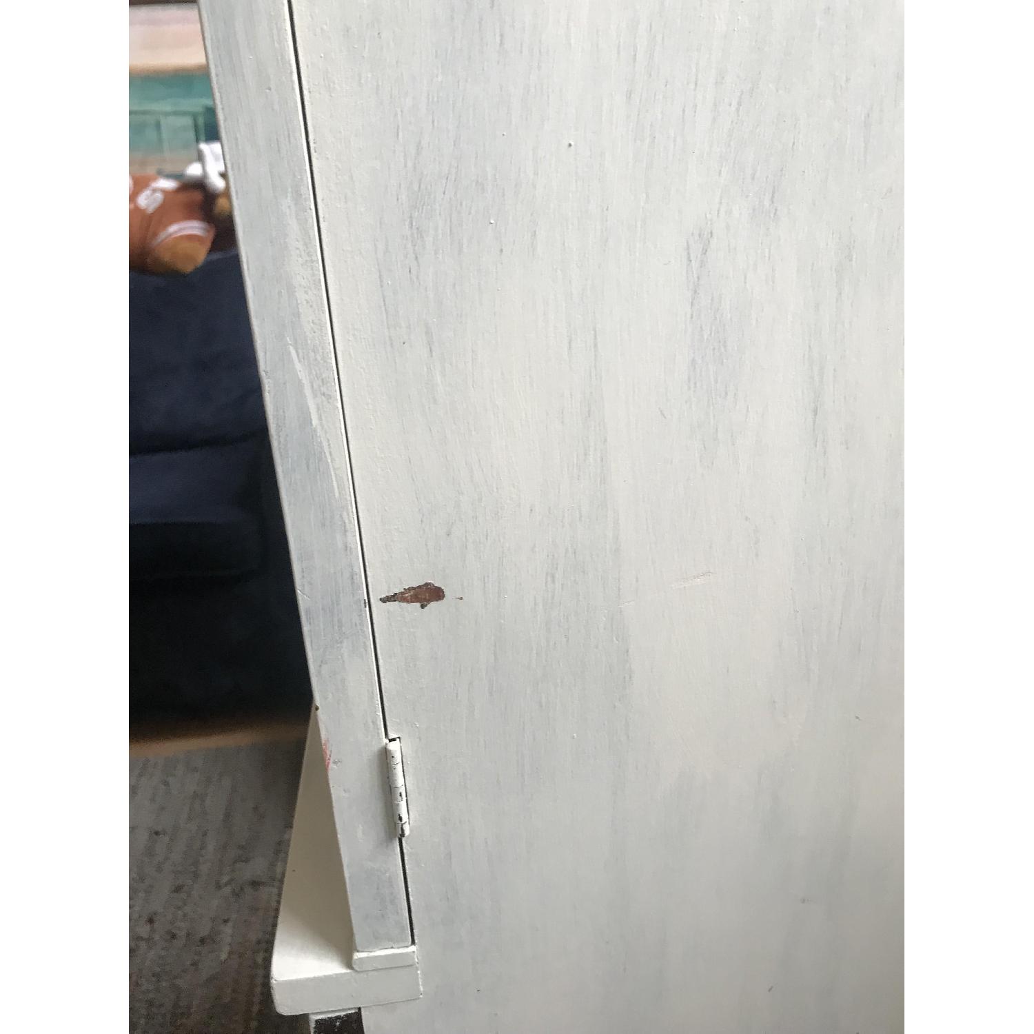 White Chalk-Painted Farm House China Cabinet - image-2