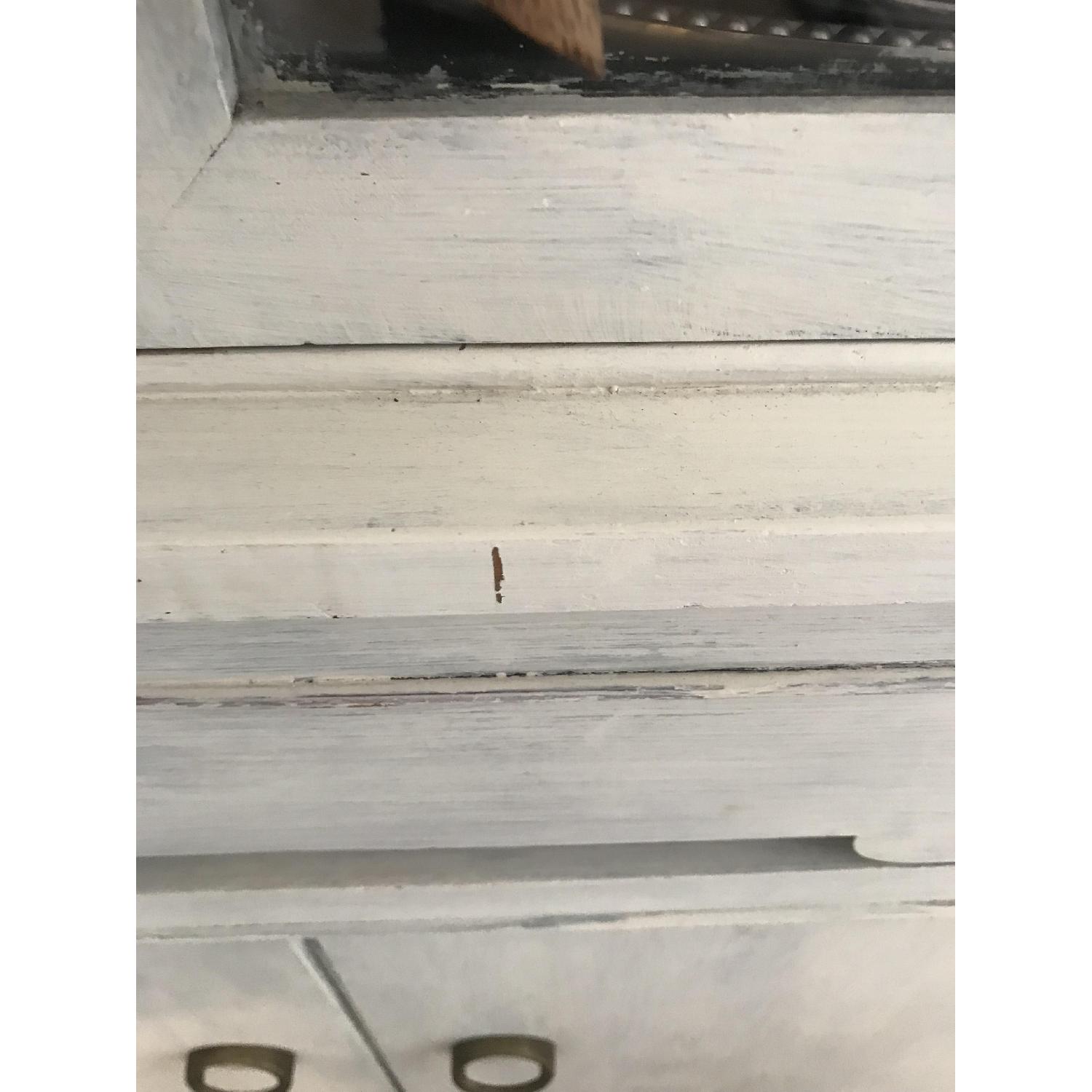 White Chalk-Painted Farm House China Cabinet - image-6