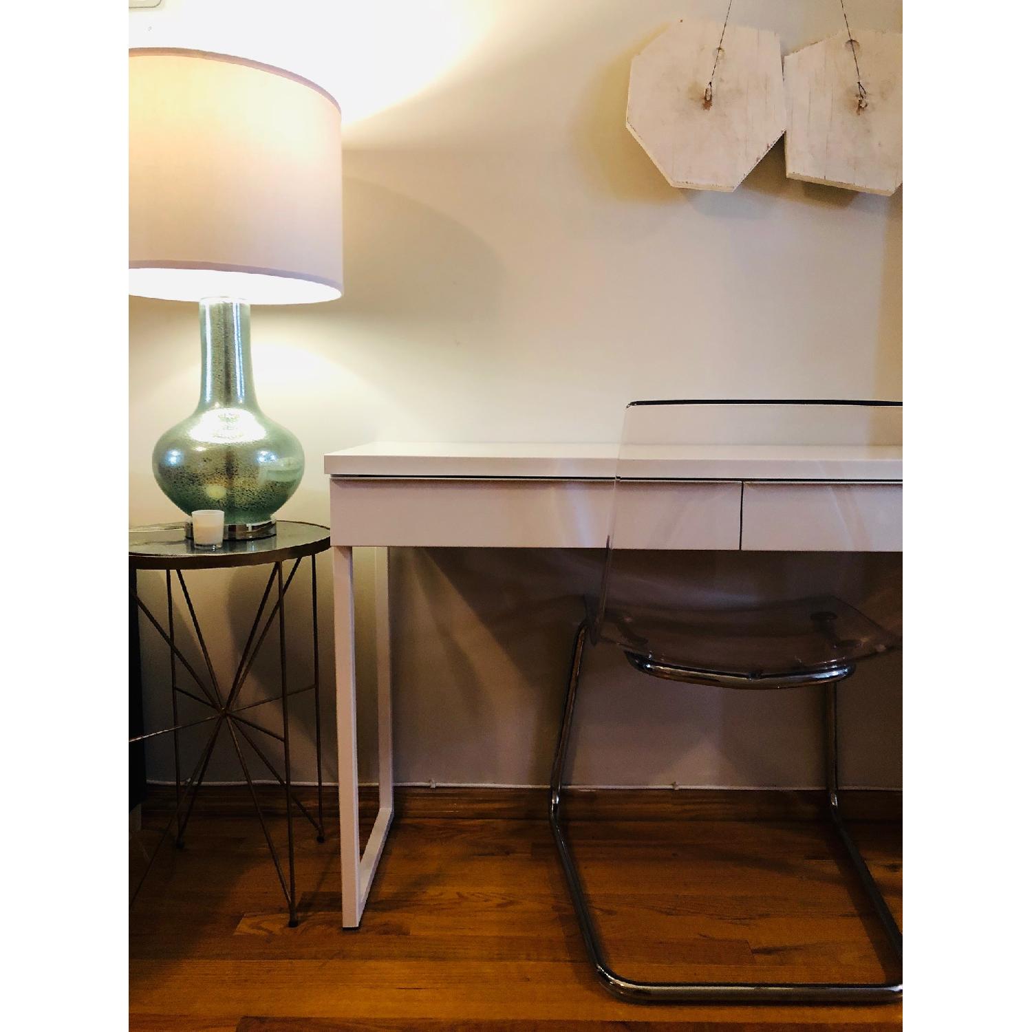 Ikea White Best Burs Desk - image-2
