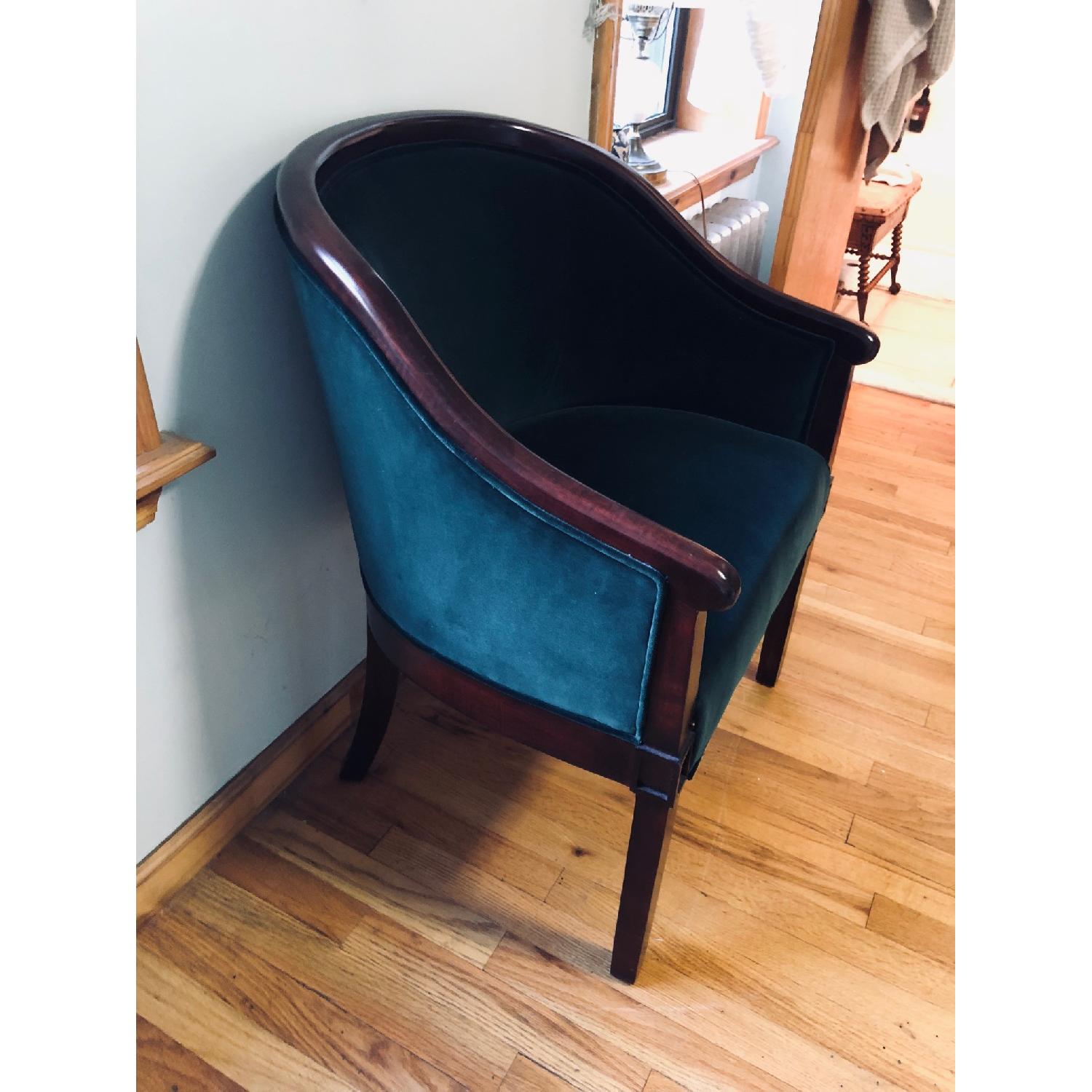 Soho House Forest Green Velvet Club Accent Chair - image-1