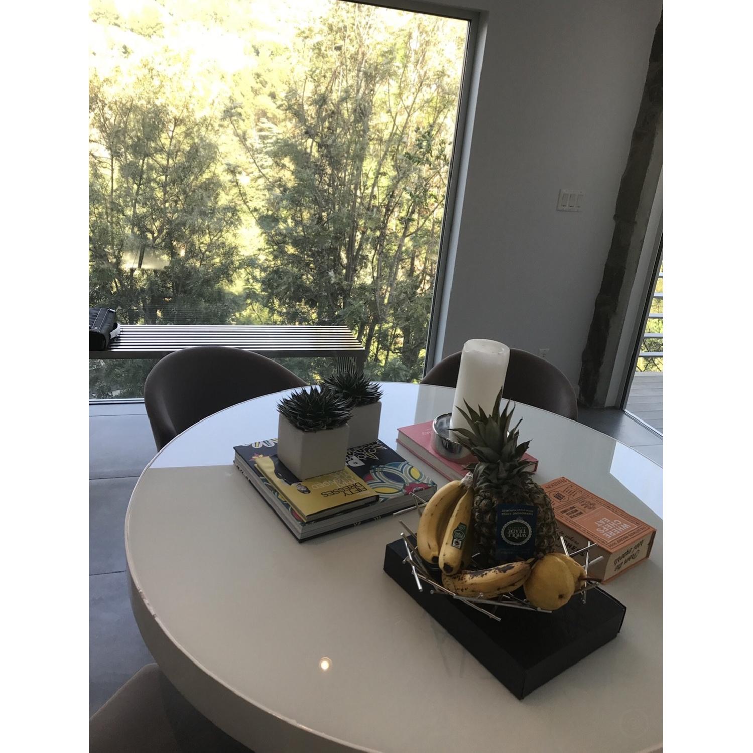 Modloft White Round Dining Table - image-3