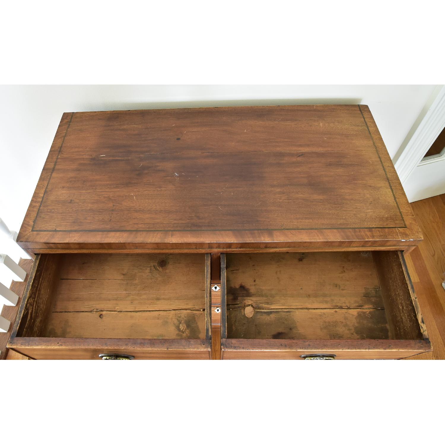 Antique English Georgian 4 Drawer Chest - image-11