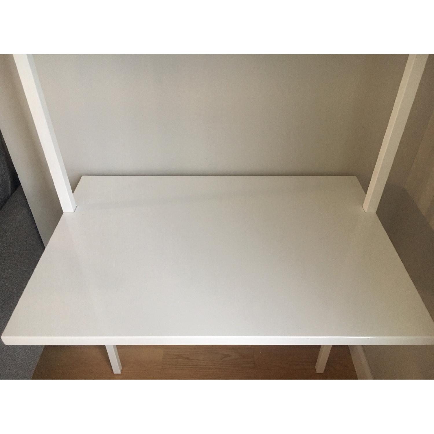 CB2 Stairway White Wall-Mounted Desk - image-3