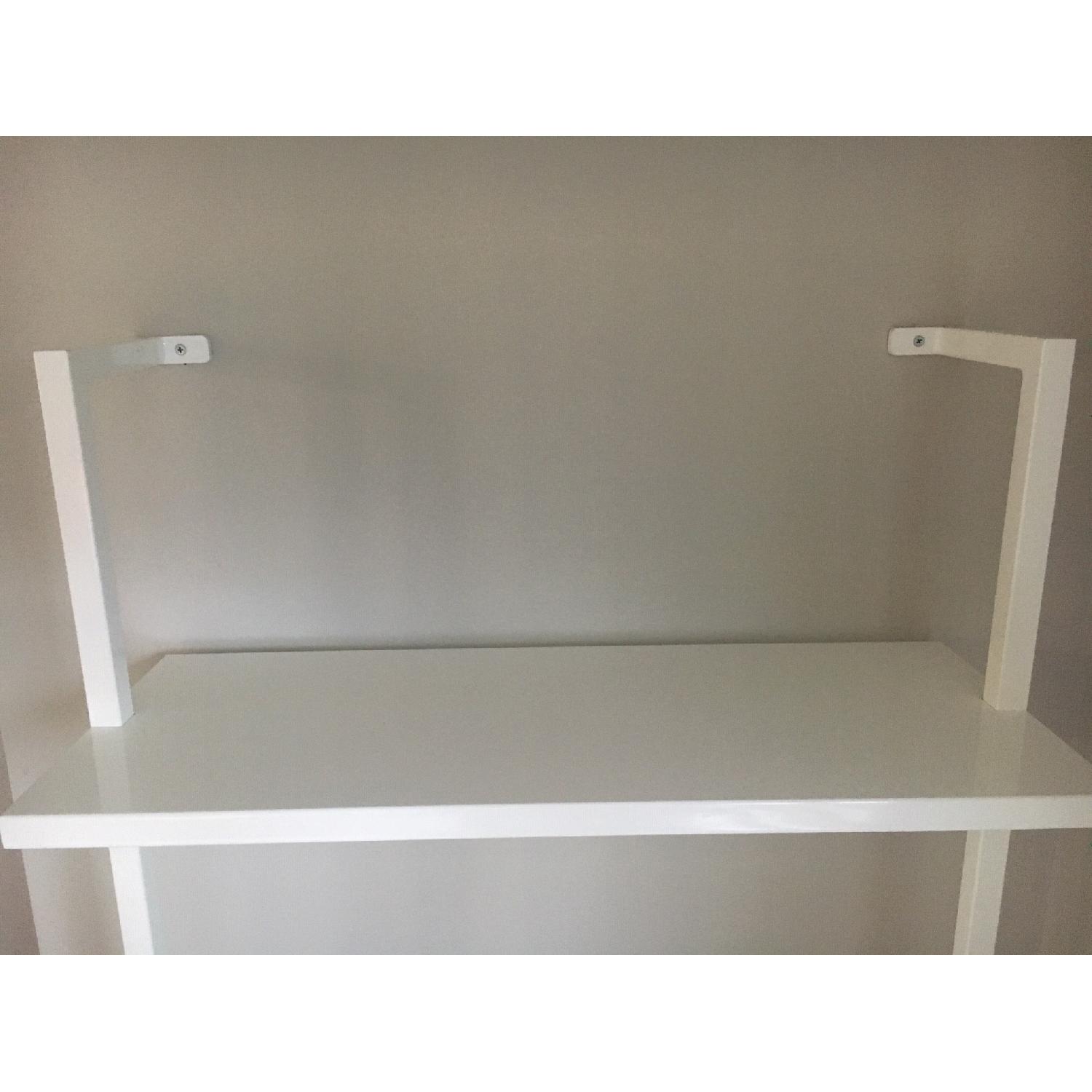 CB2 Stairway White Wall-Mounted Desk - image-4