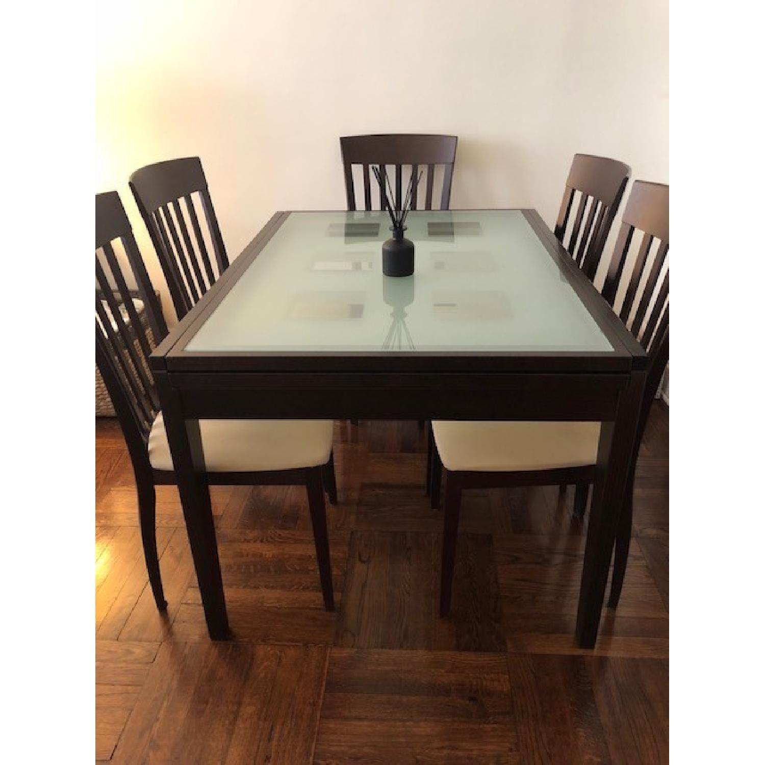 Calligaris Tempered Glass Extendable 7-Piece Dining Set - image-1