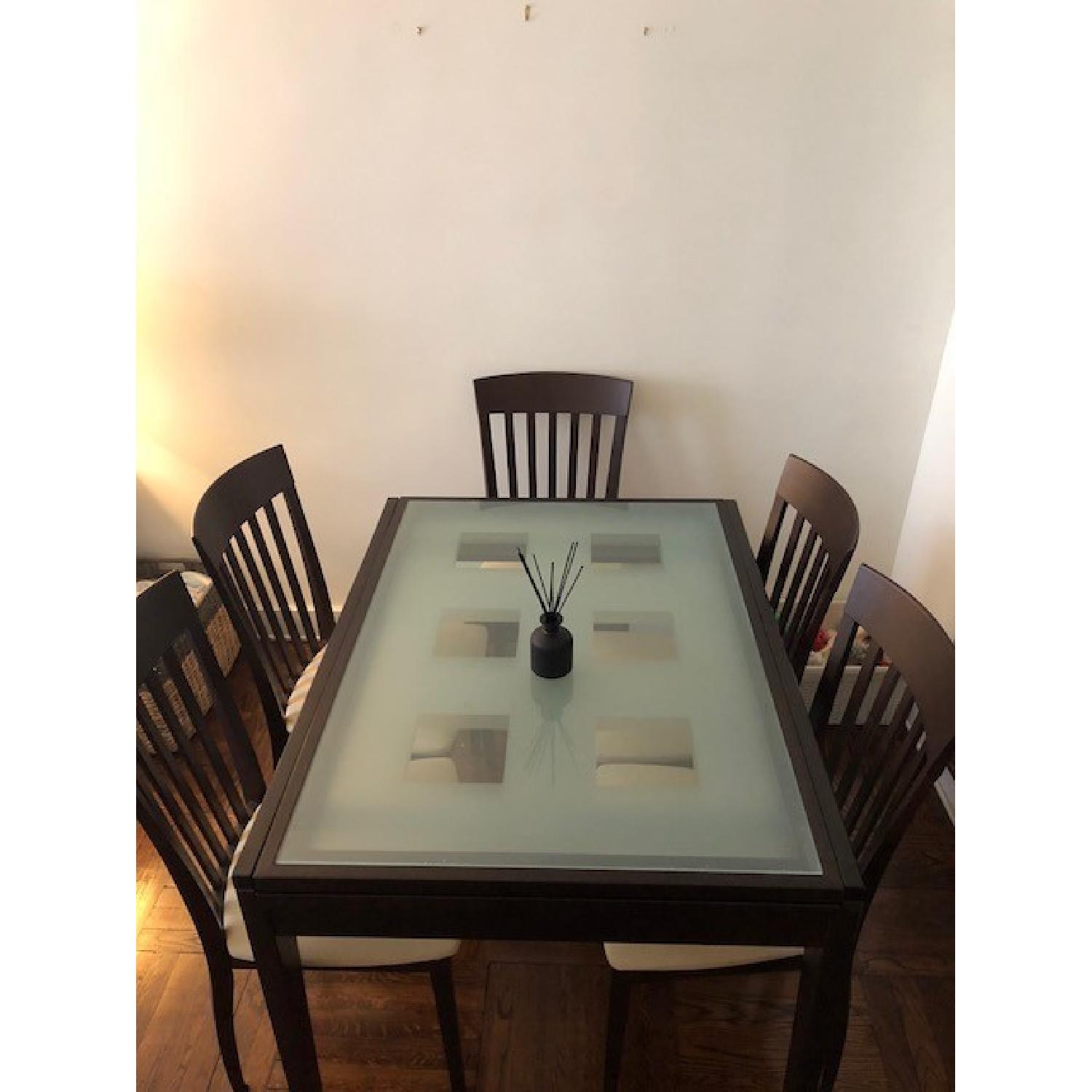 Calligaris Tempered Glass Extendable 7-Piece Dining Set - image-3