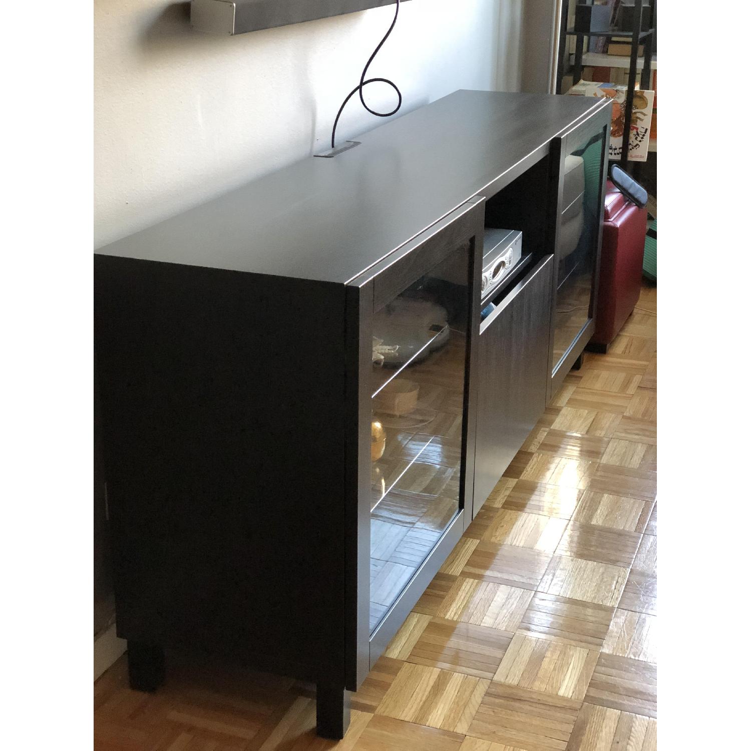 Ikea Besta TV Unit w/ Drawer & Glass Doors - image-2