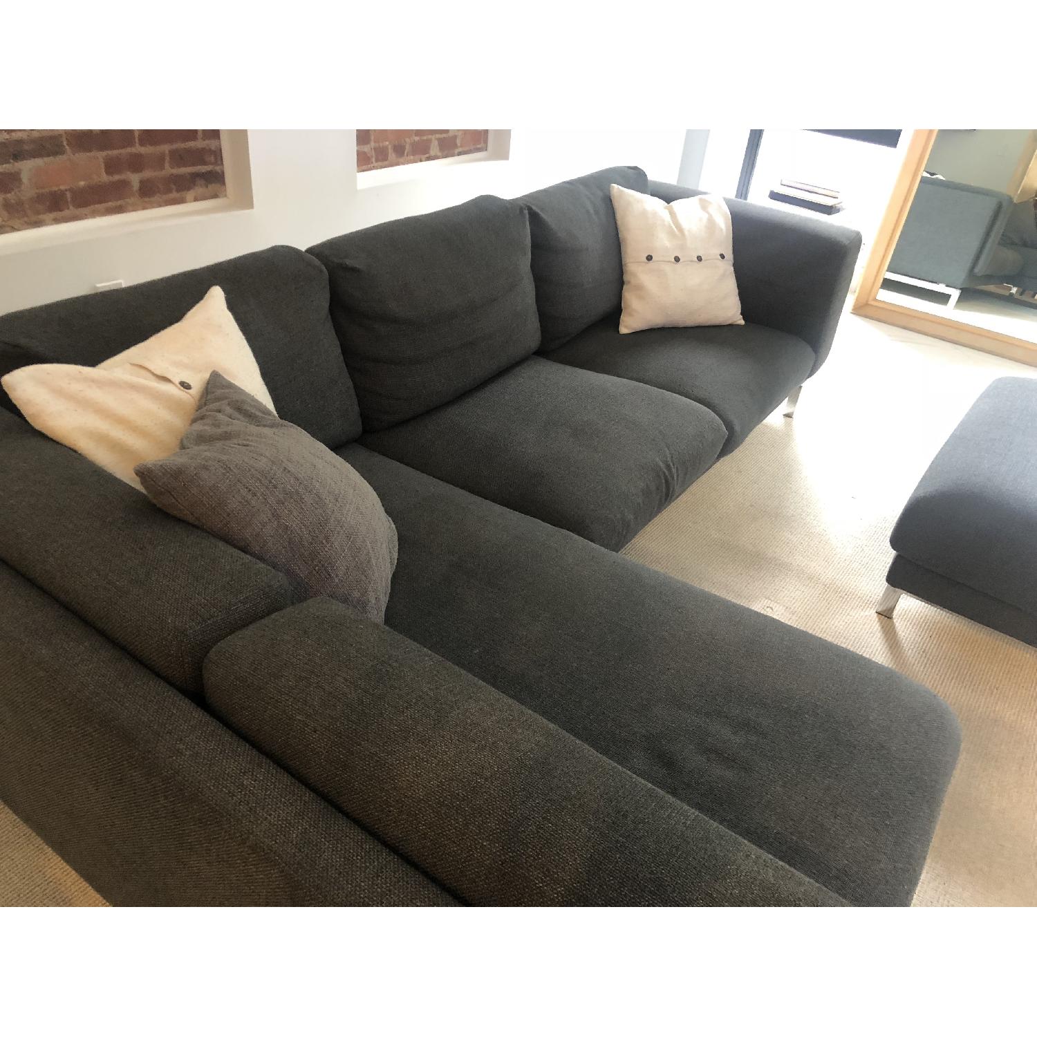 Ikea Nockeby 2-Piece Sectional Sofa & Ottoman - image-2