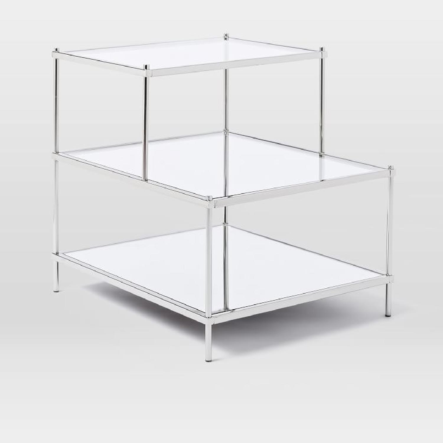 West Elm Terrace Side Table in Polished Nickel - image-1