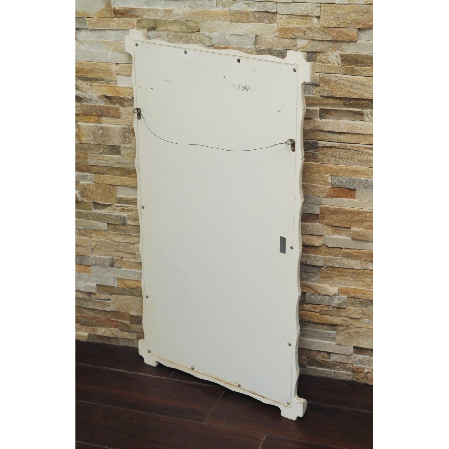 Mid Century Hollywood Regency Faux Bamboo Large Wall Mirror - image-9