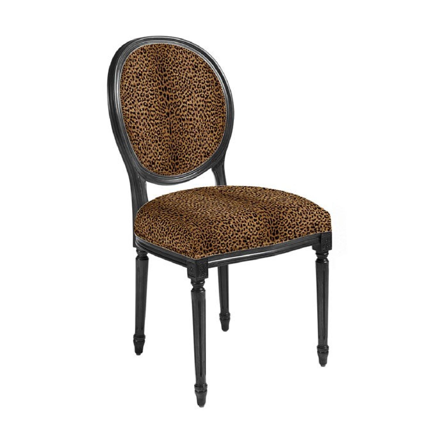 Ballard Designs Oval Louis XVI Chairs w/ Custom Upholstery - AptDeco