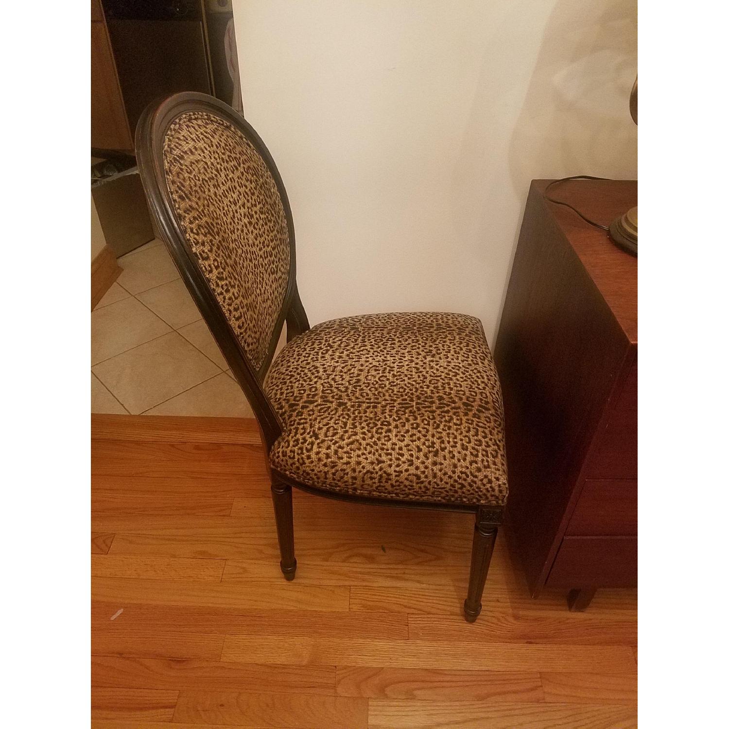 Ballard Designs Oval Louis XVI Chairs w/ Custom Upholstery - AptDeco