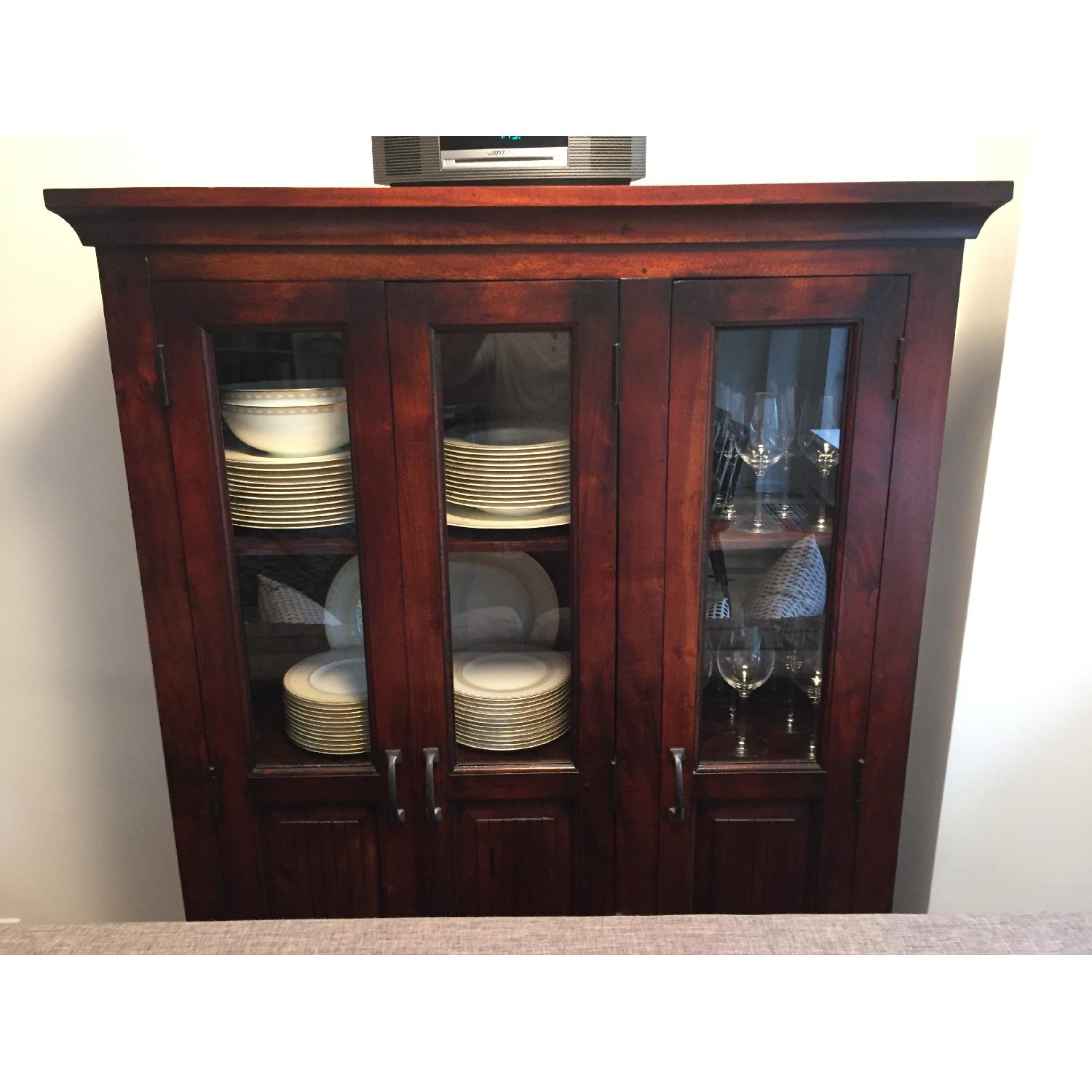 Crate & Barrel Kavari 3-Door Cabinet - image-1