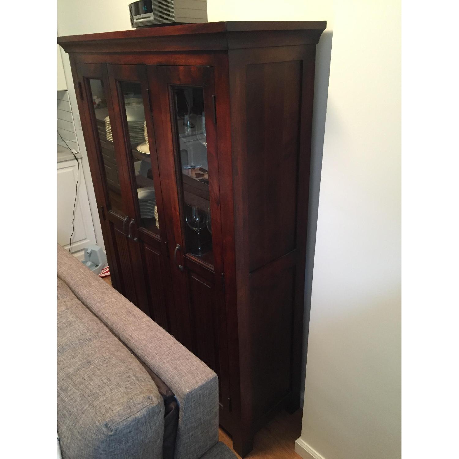 Crate & Barrel Kavari 3-Door Cabinet - image-2