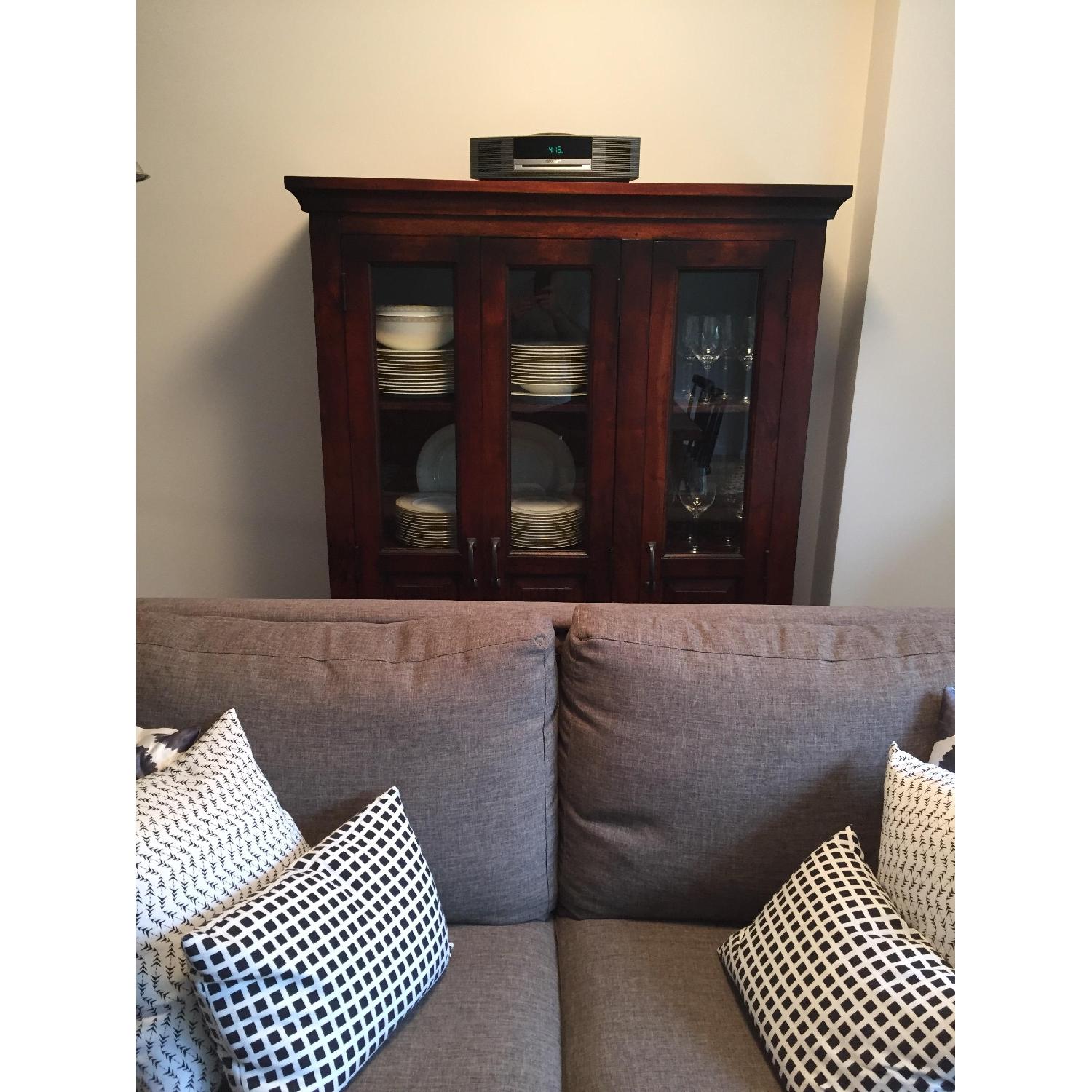 Crate & Barrel Kavari 3-Door Cabinet - image-5