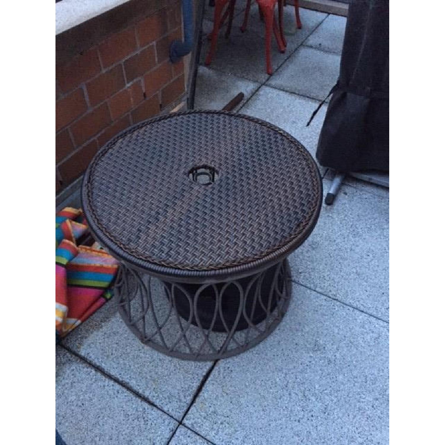 Pier 1 Umbrella Table in Mocha - image-1