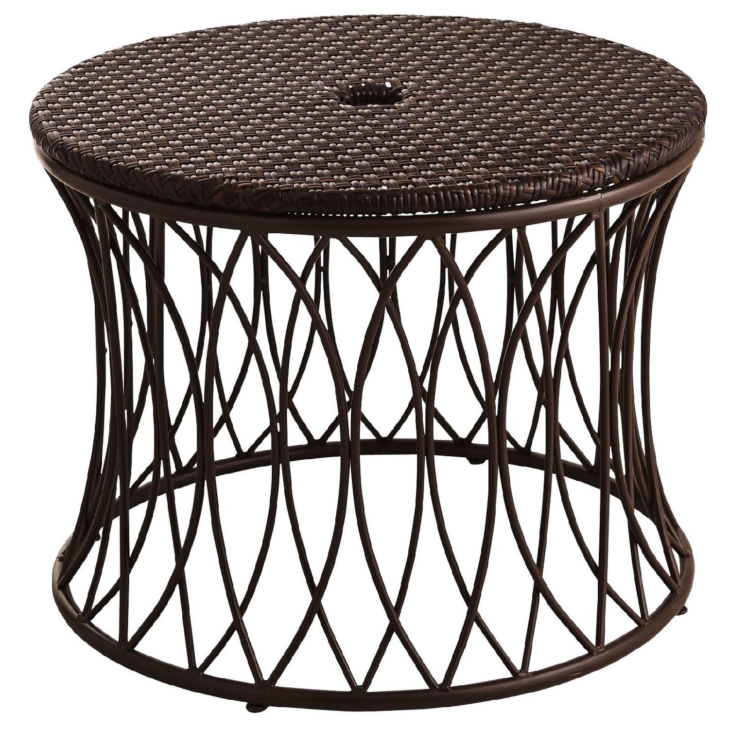 Pier 1 Umbrella Table in Mocha - image-2