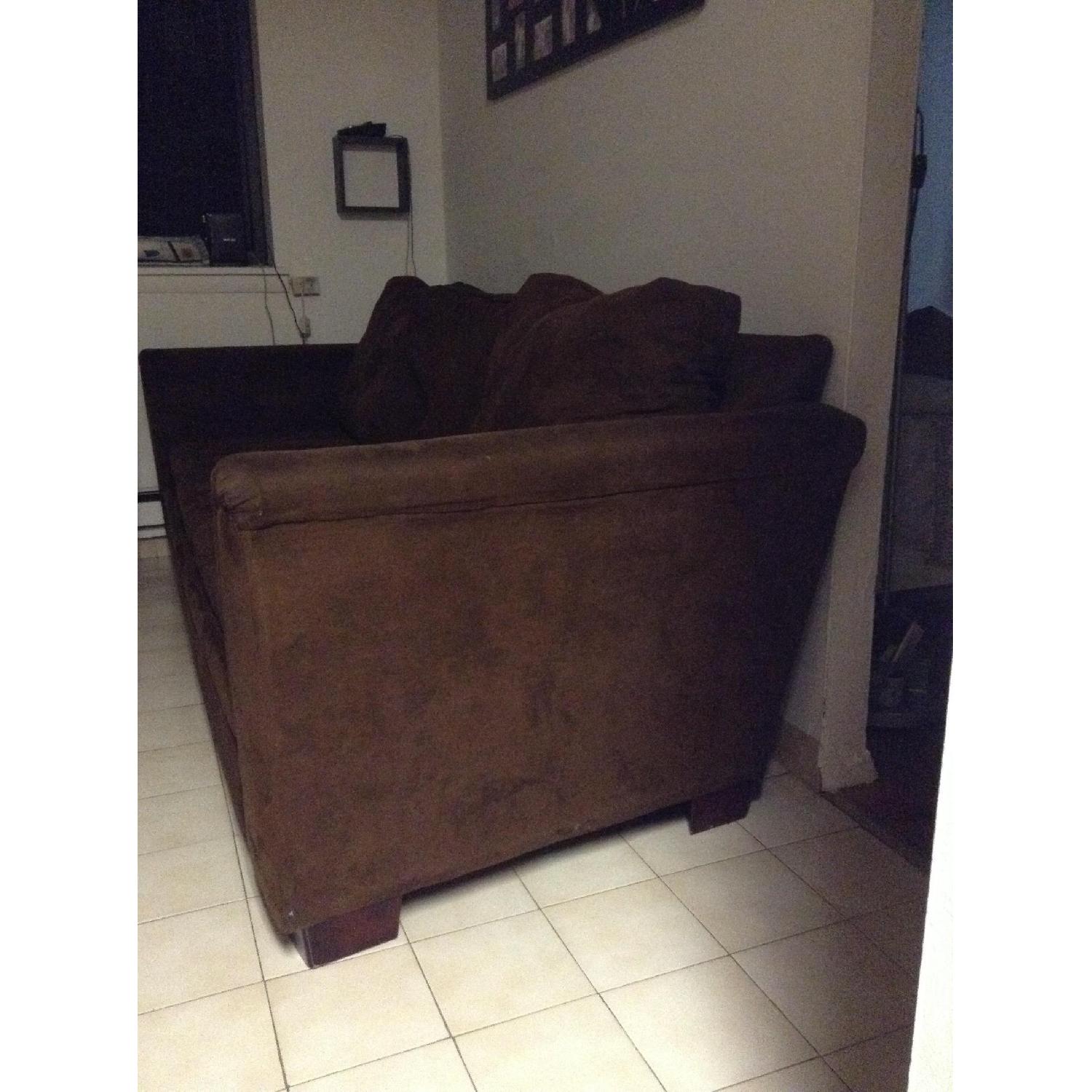 Brown Full Size Sofa Bed - image-3